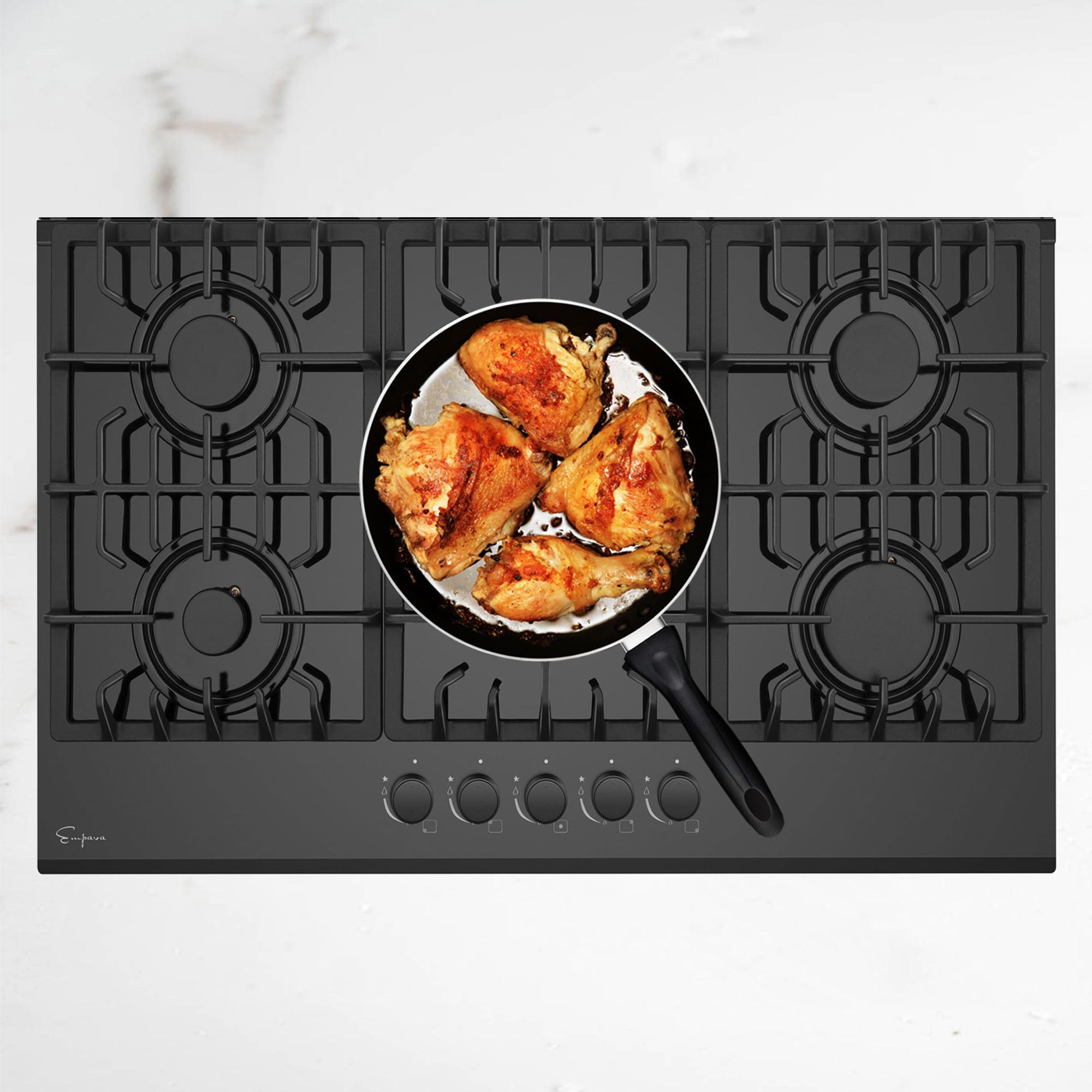 Empava 30" Black 5 Burner Cooktop