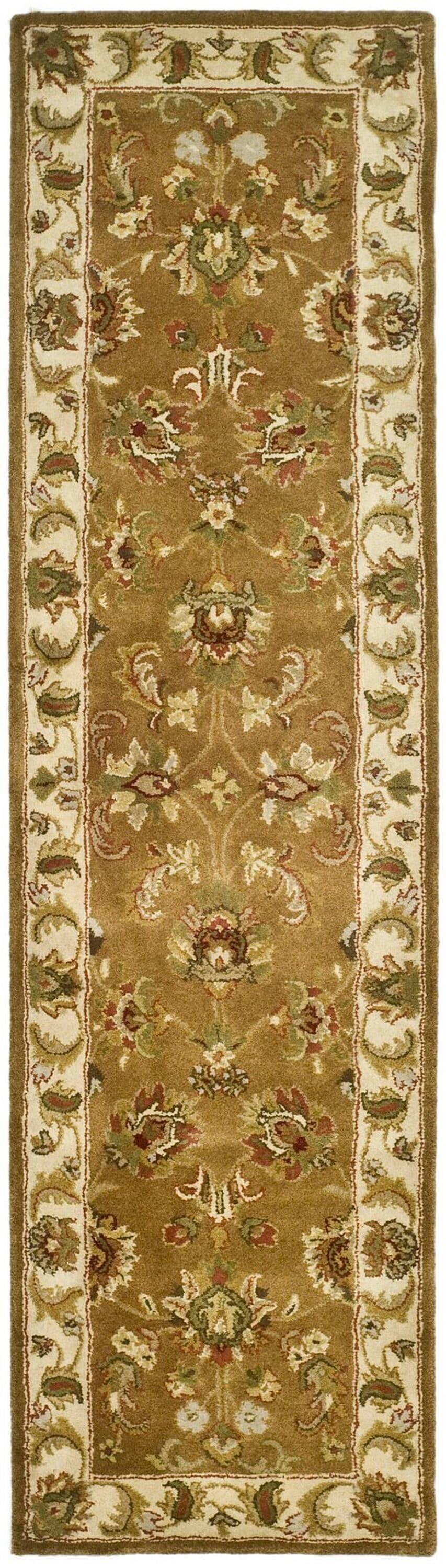 Heritage HG816 Hand Tufted Runner Rug - Mocha/Ivory - 2'3"x8' - Safavieh.