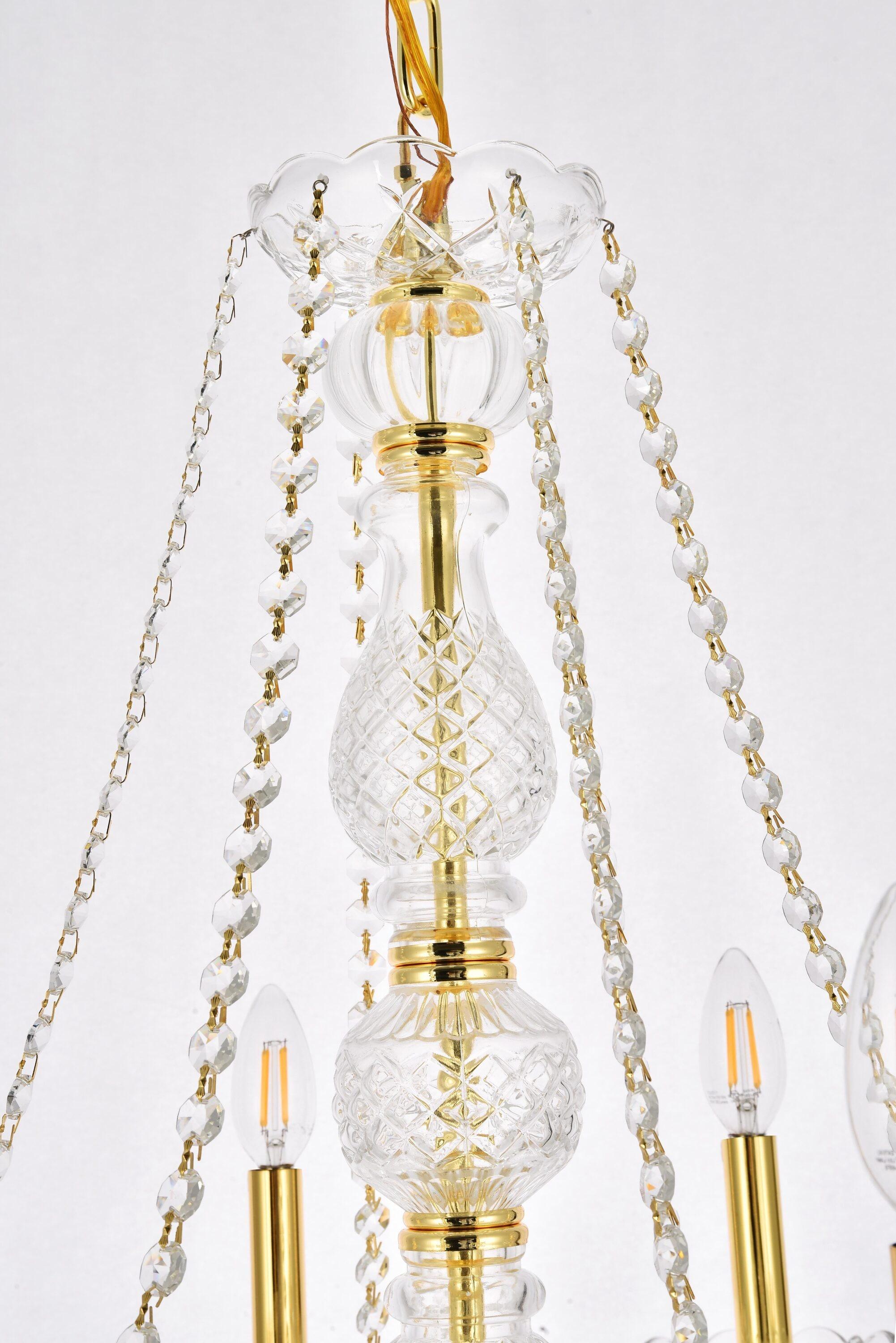 Elegant Lighting Verona 6 - Light Chandelier in  Gold