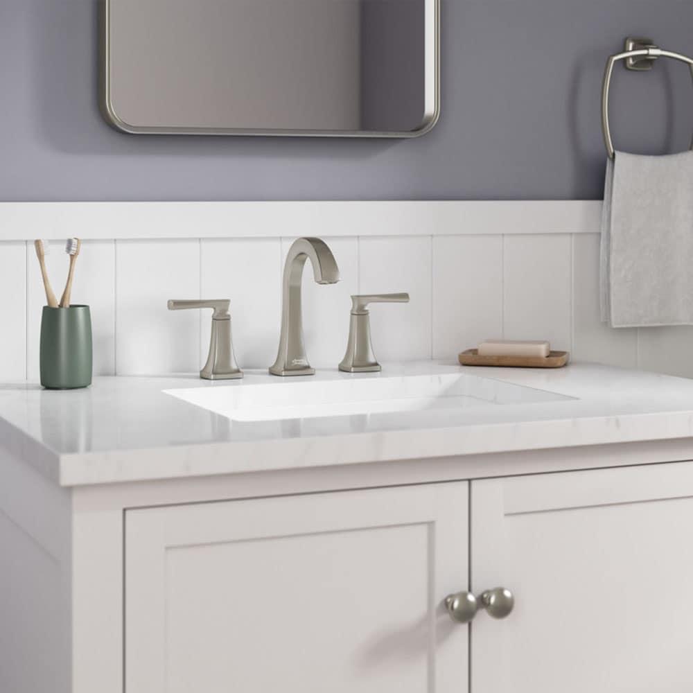 American Standard Belmeade Widespread Faucet 2-handle Bathroom Faucet with Drain Assembly 7426801.295