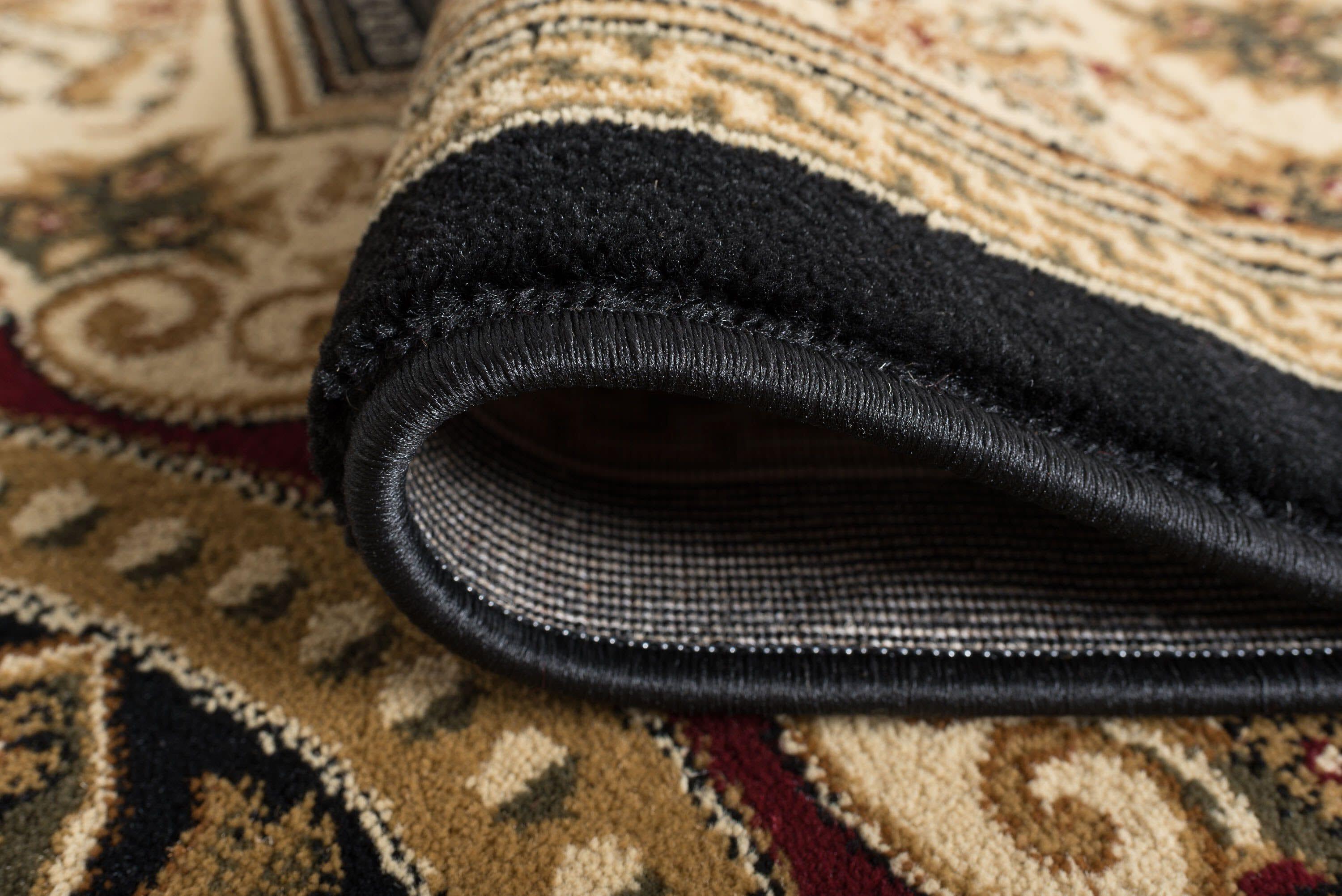 Tayse Sensation 2 x 3 (ft) Loomed Polypropylene Black Rectangular Indoor Floral/Botanical Oriental Throw rug