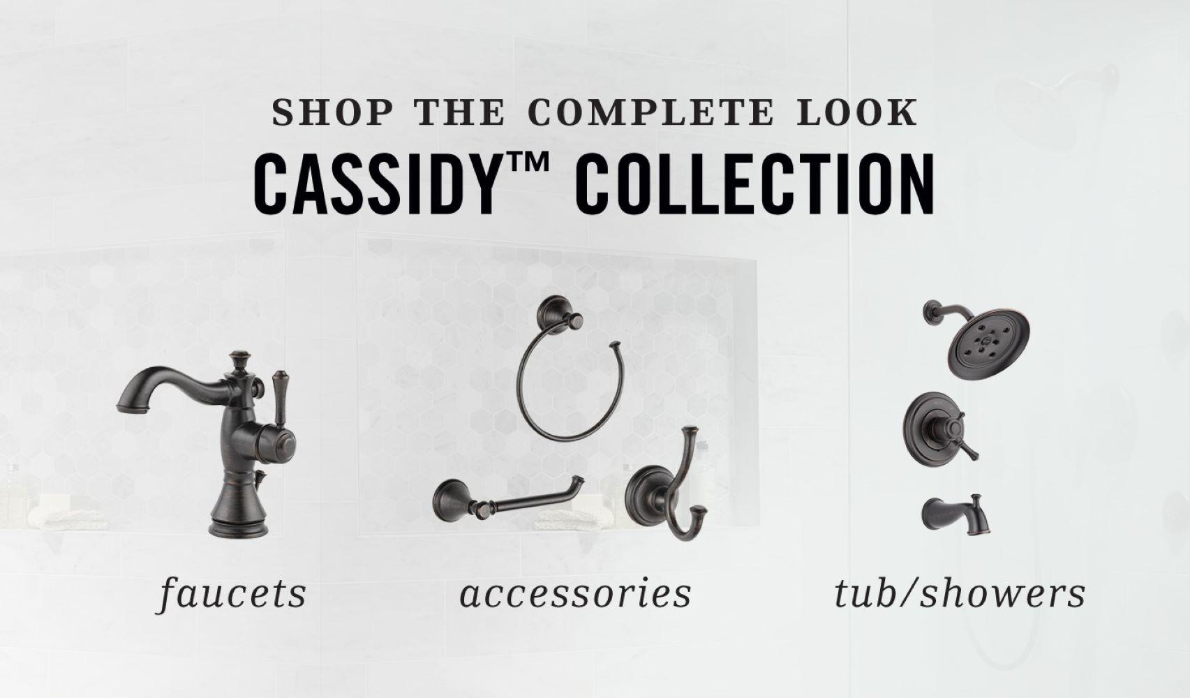 Cassidy Double Handle Wall Mounted Tub Spout Trim