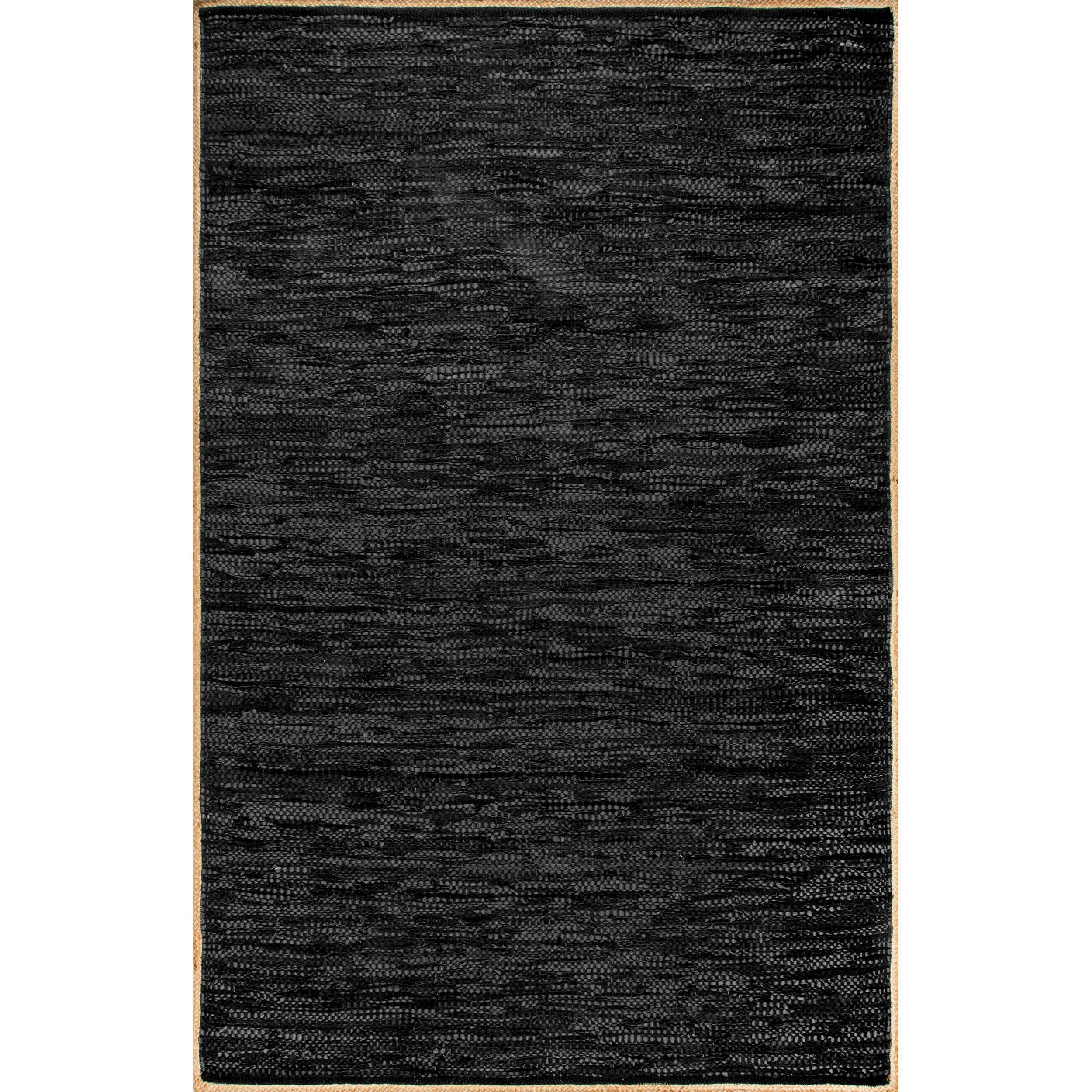 Nuloom Sabby Hand Woven Leather Flatweave Indoor Area Rug, 3' x 5'