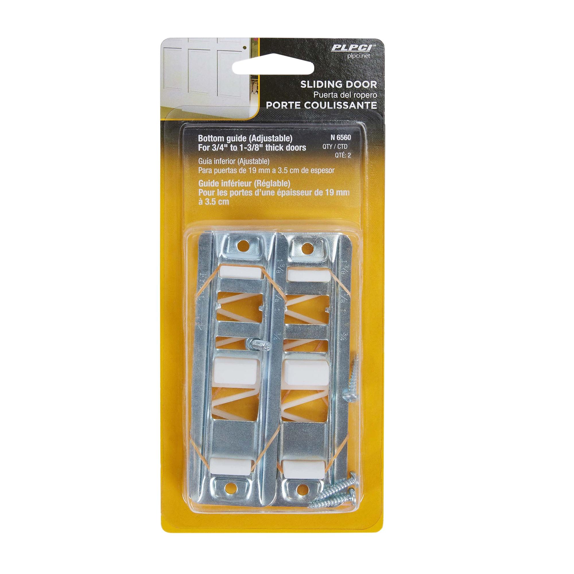 Stamped Steel, Adjustable, Closet Door, Floor Guide (2-pack)