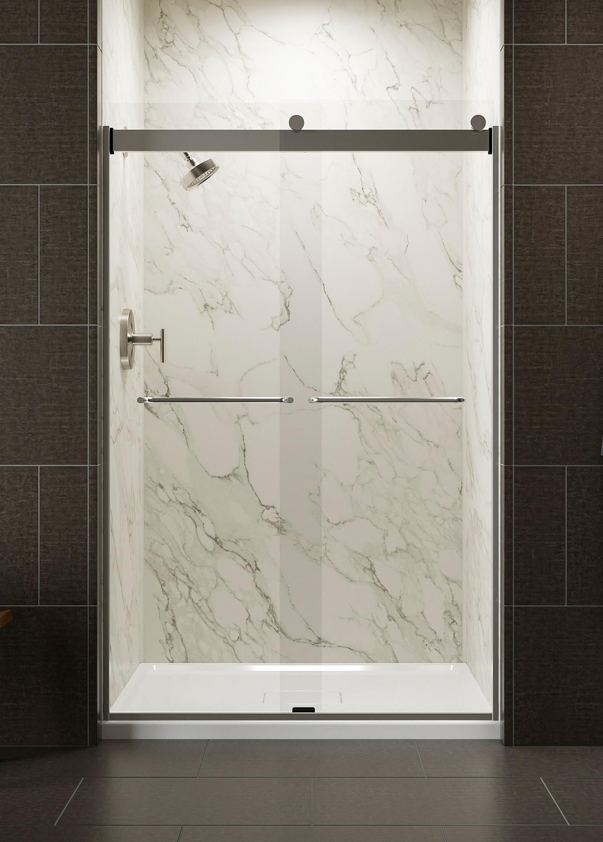 Levity 47.63" x 74" Bypass Shower Door with CleanCoat® Technology