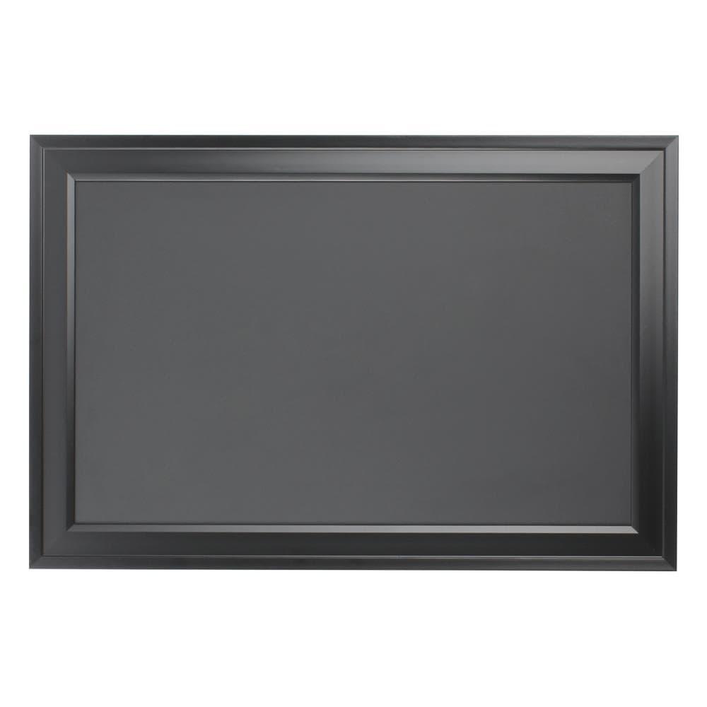 18.5" x 27.5" Bosc Framed Magnetic Chalkboard Black - DesignOvation: Wall Organizer, Includes Magnets & Chalk