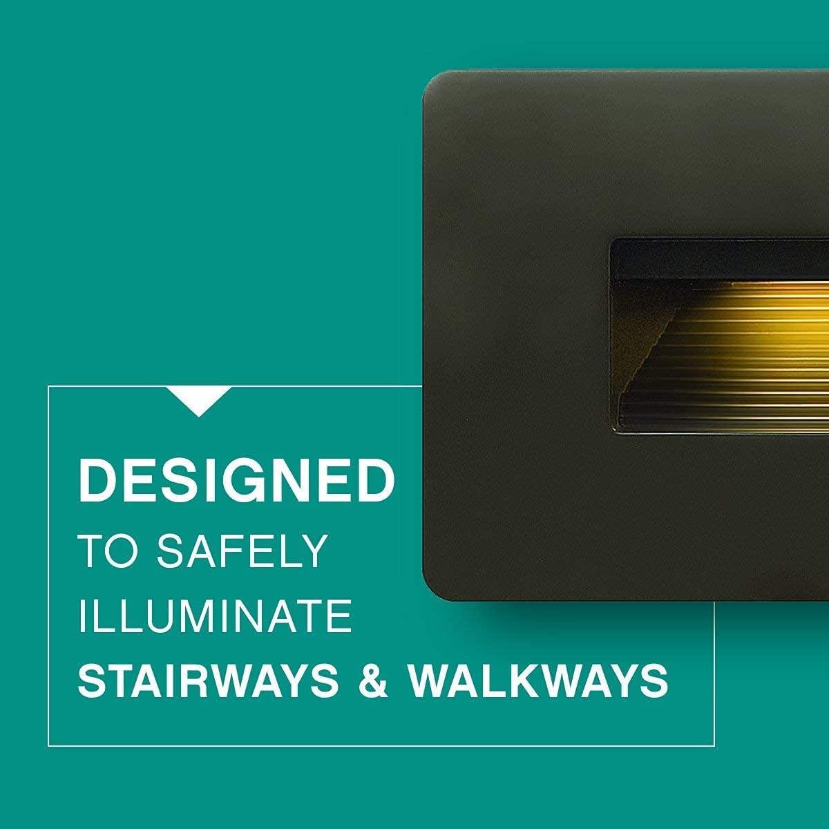 Hinkley Luna Satin Black Low Voltage Integrated LED Step Light