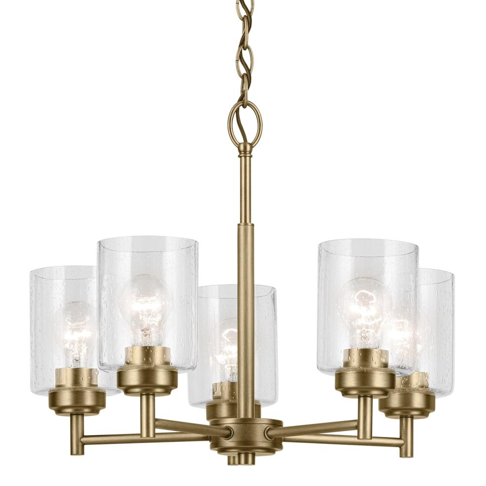 Kichler Lighting Winslow 5 - Light Chandelier in  Natural Brass