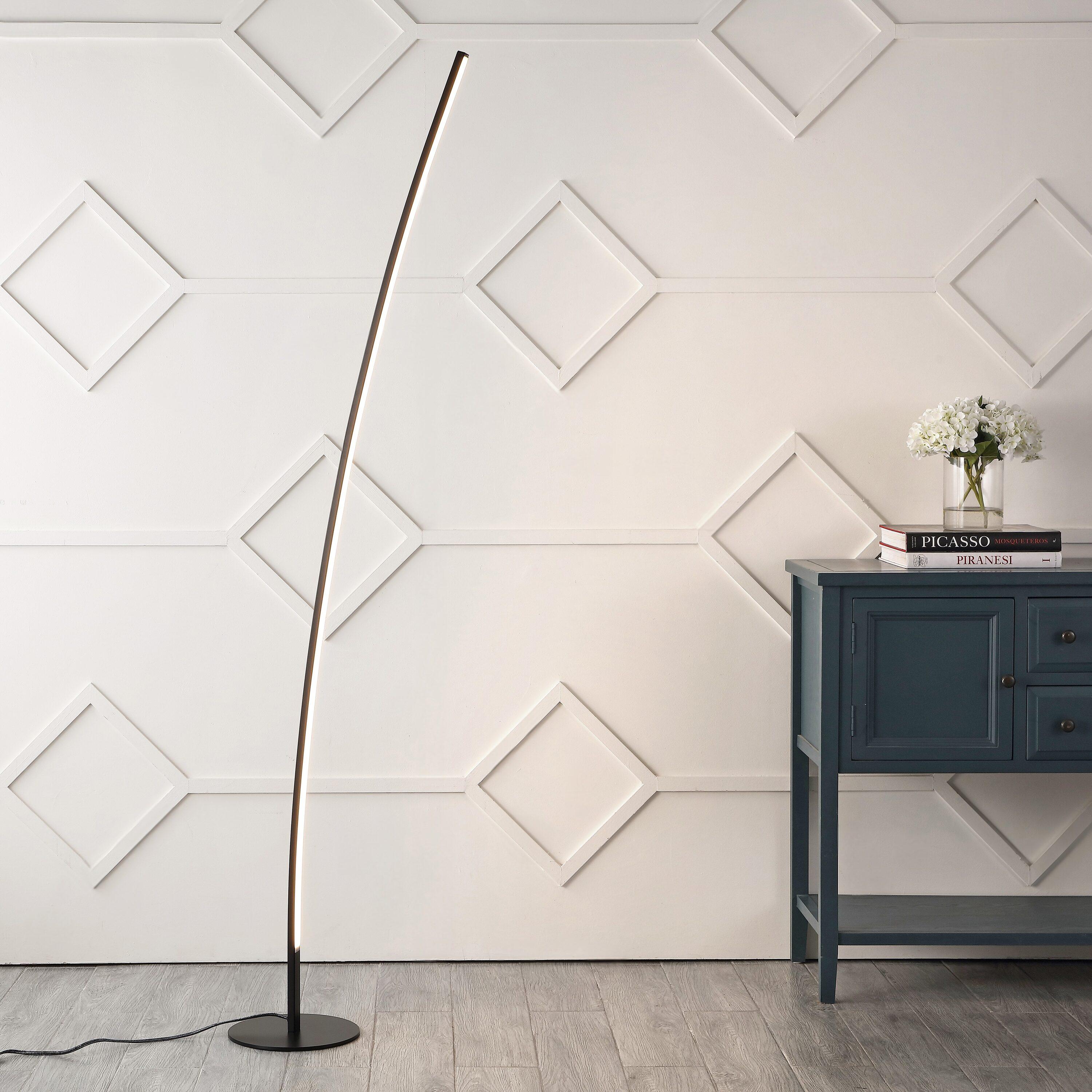 Malthe 71'' Black LED Novelty Floor Lamp