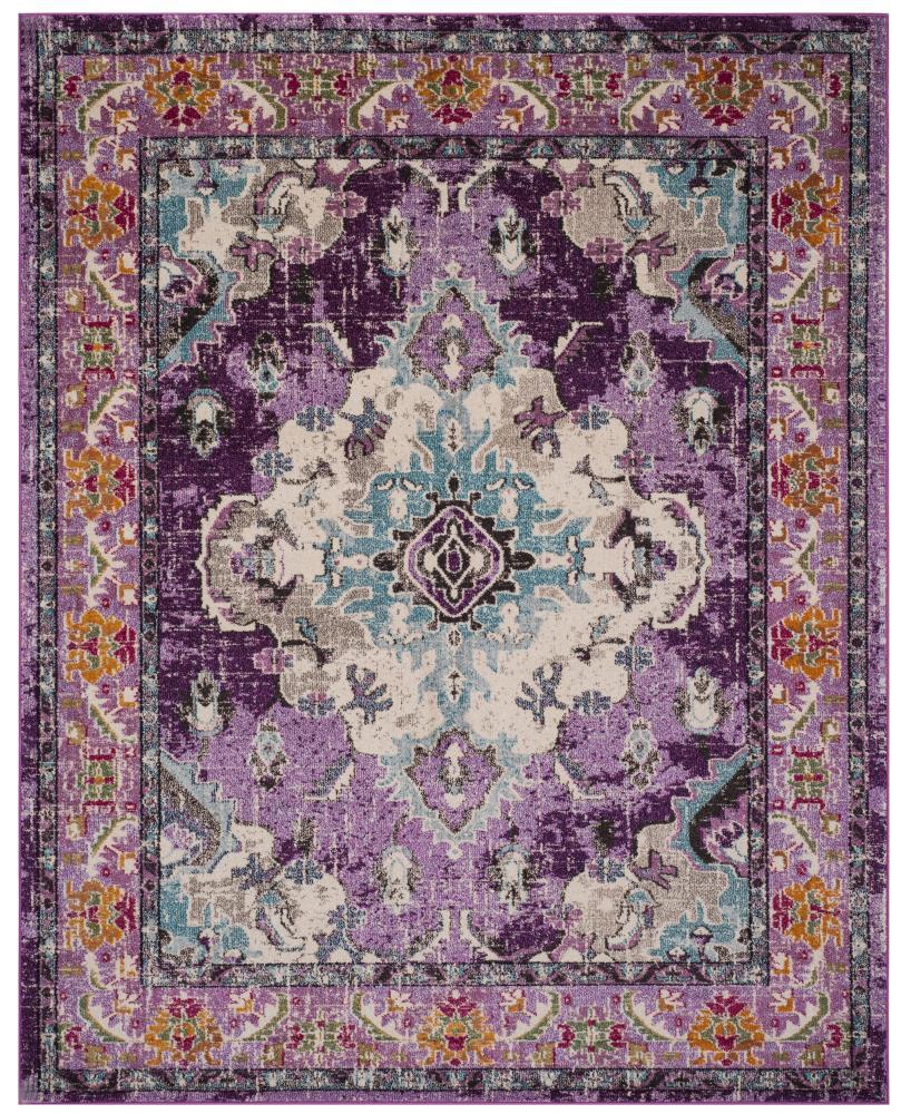 Monaco MNC243 Power Loomed Indoor Area Rug - Violet/Light Blue - 8'x10' - Safavieh.