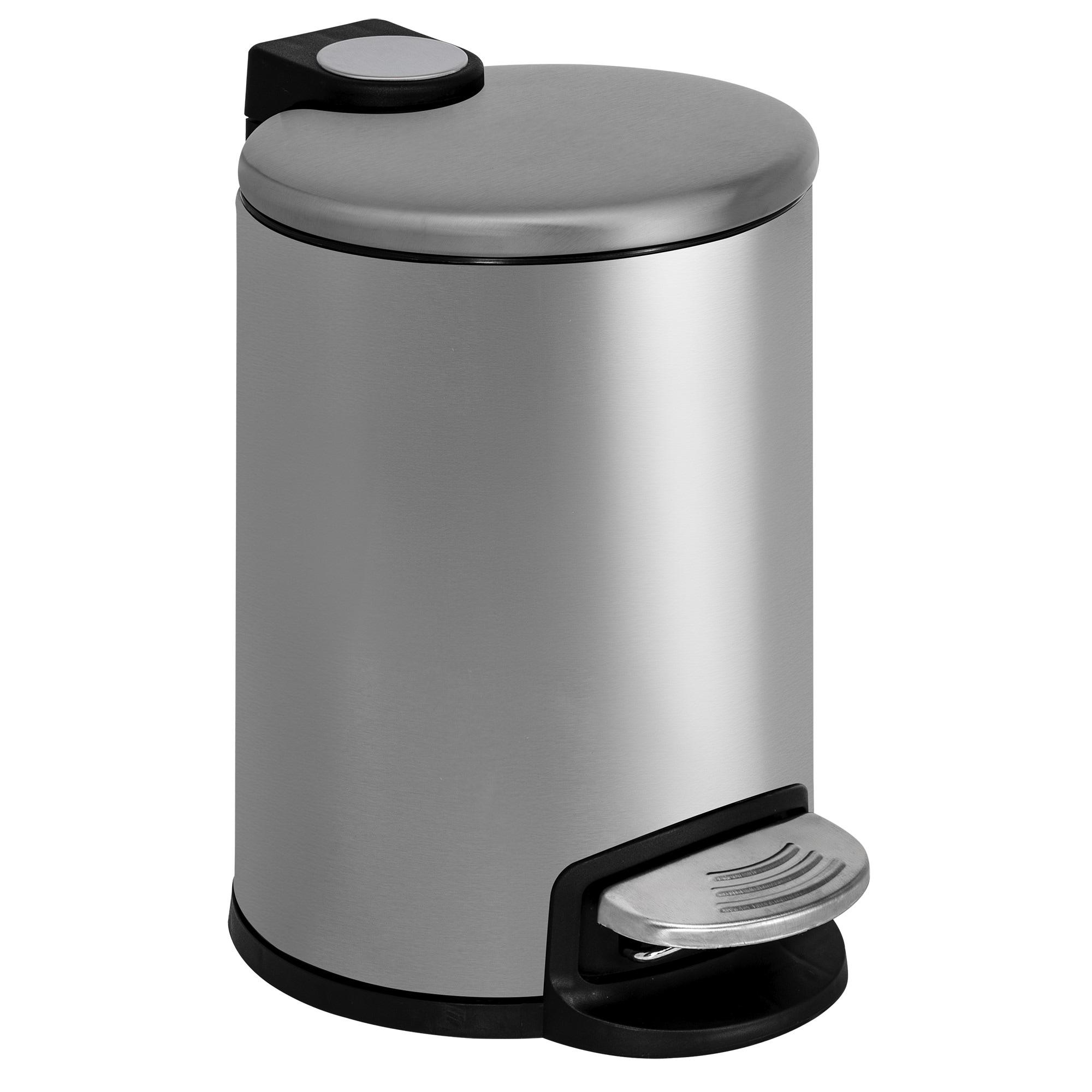 Acento Acento 0.8 Gal., Round Soft Close Premium Pedal Waste Bin