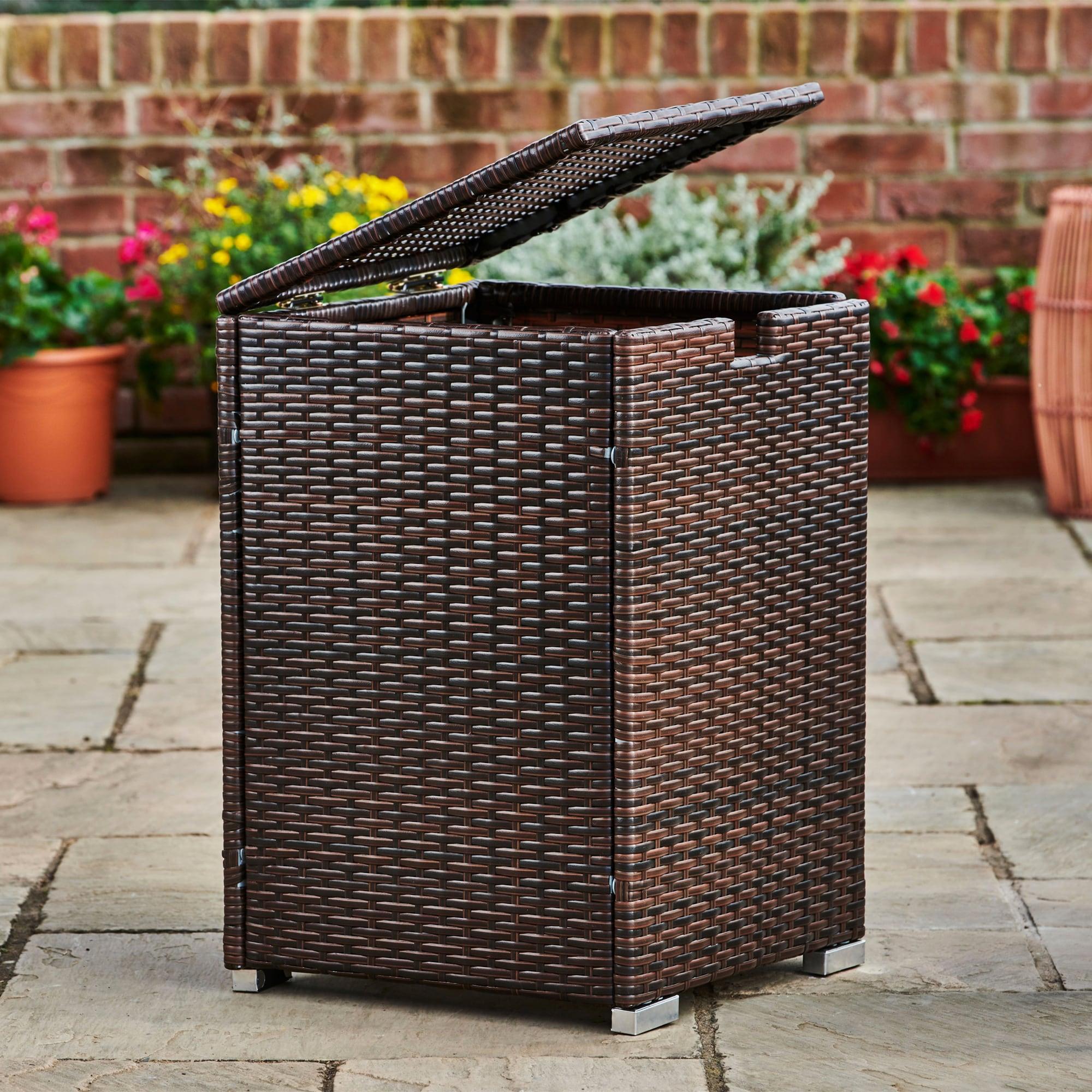 Outdoor PE Rattan & Wicker Propane Tank for 20-lb. tanks Cover Table