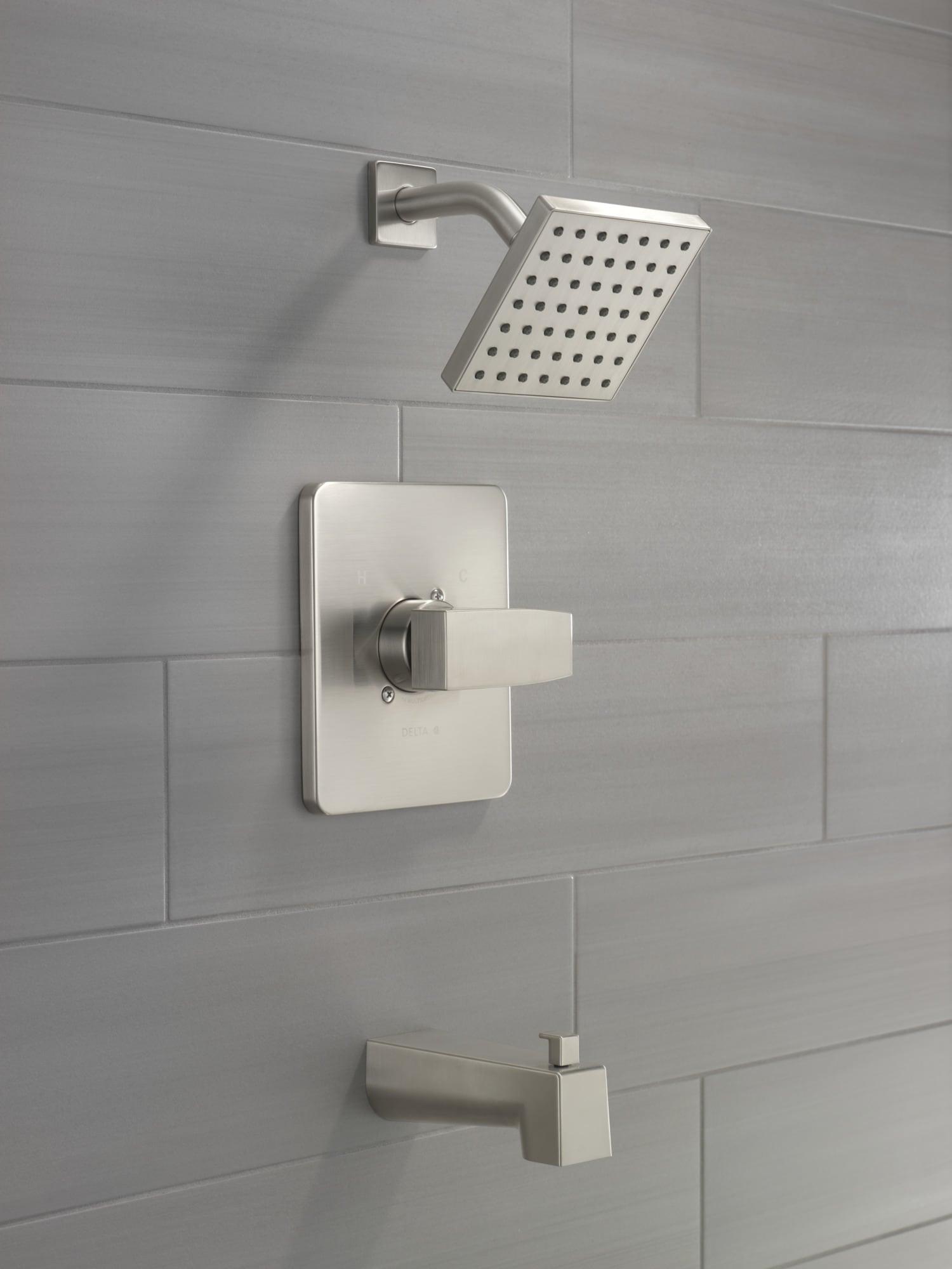 Modern Monitor 14 Series 1-handle Single Function Square Tub & Shower Trim