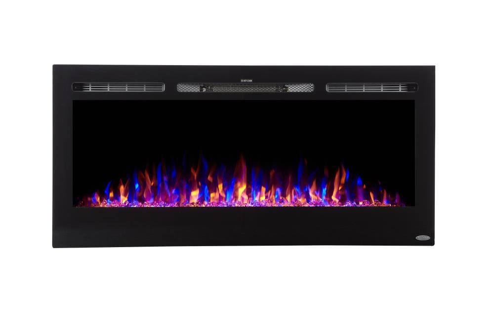 The Sideline Electric Fireplace for Recessed or Wall Mount Installation