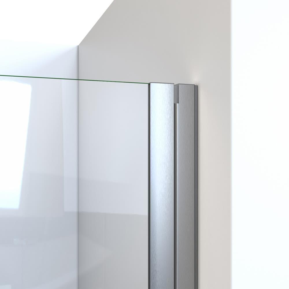 RD 24" W x 66" H Hinged Semi-Frameless Shower Door