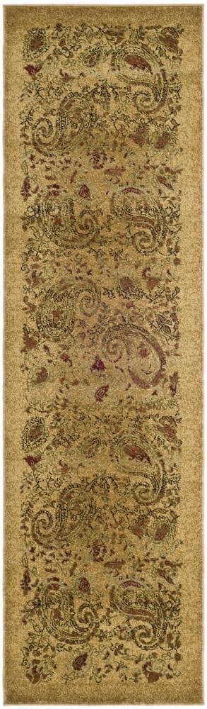 Lyndhurst LNH224 Power Loomed Runner Rug - Beige/Multi - 2'3"x22' - Safavieh