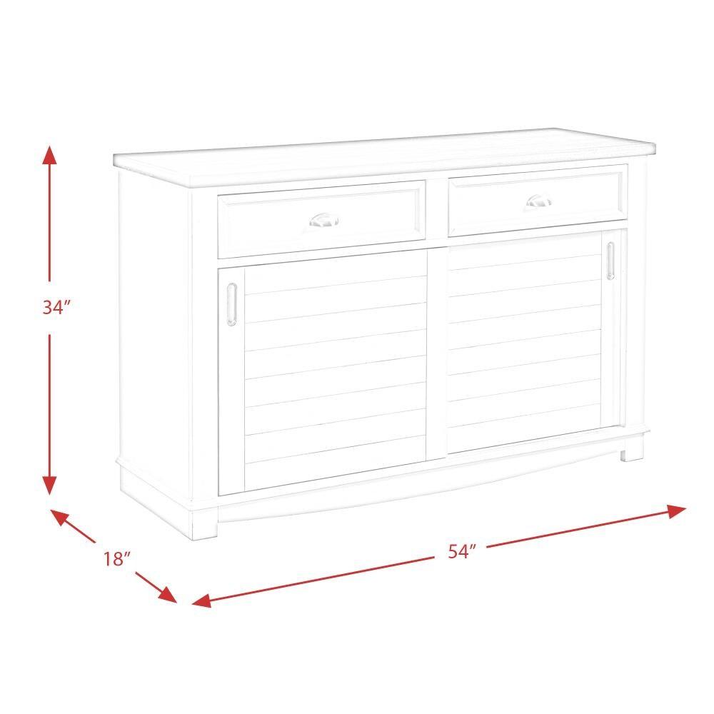Picket House Furnishings Jamison Two Tone Server in White