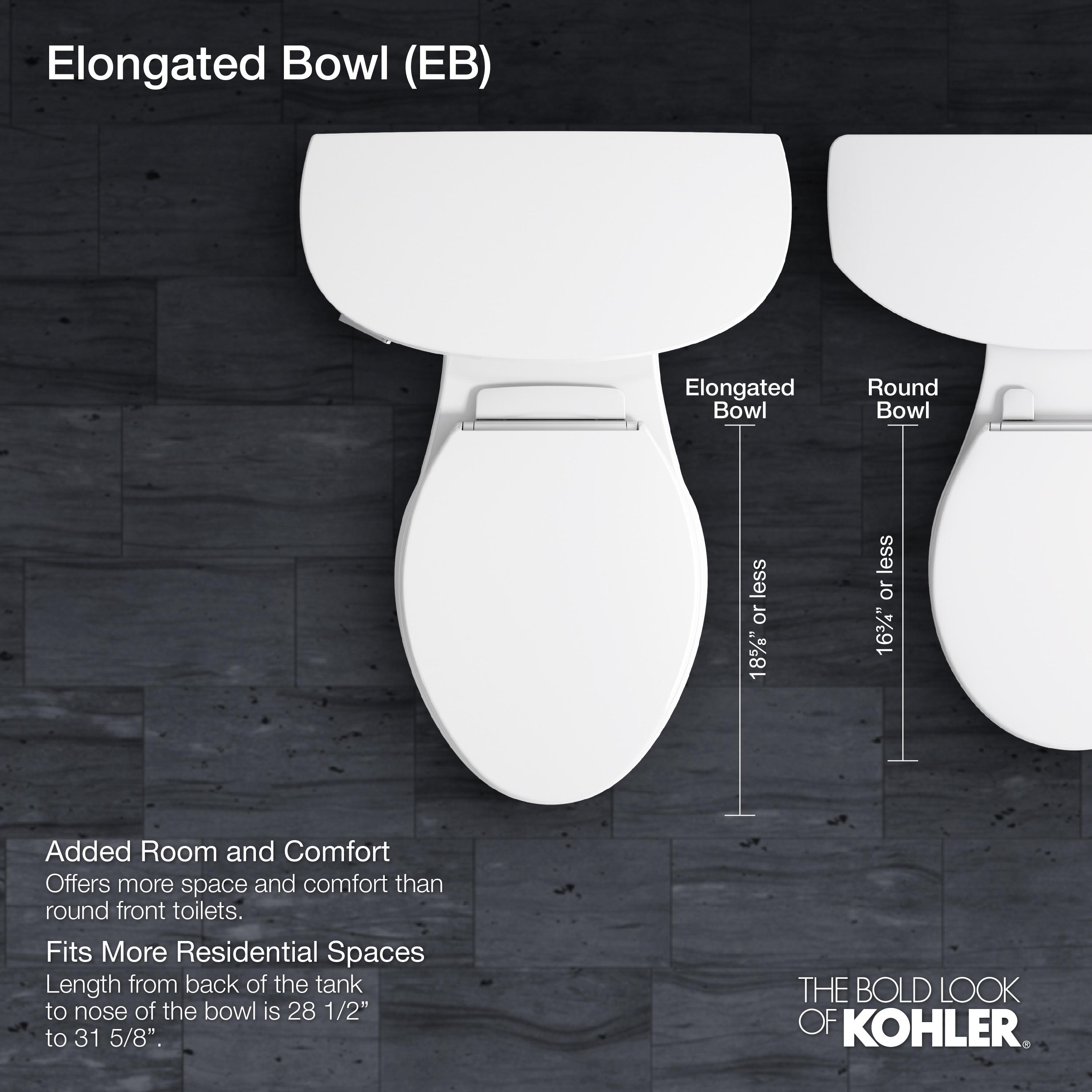 Kohler Highcliff Ultra Ada-Height Flushometer Bowl with Top Spud