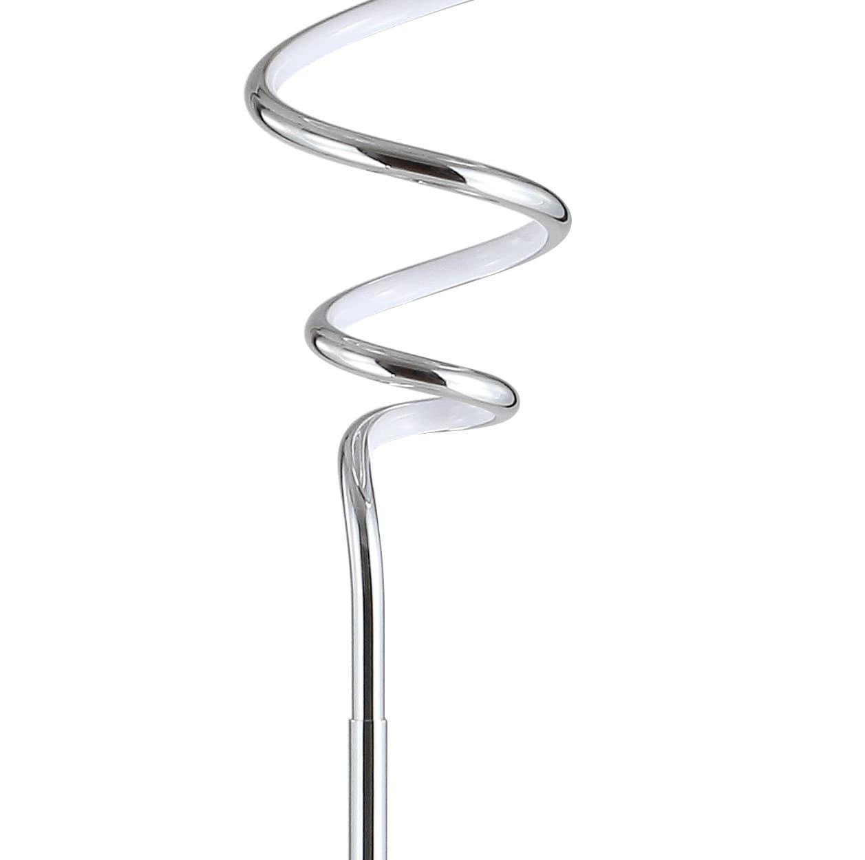 JONATHAN Y JYL7027A Scribble 60.5" Modern Dimmable Metal Integrated LED Floor Lamp, Contemporary, Minimalist, Glam for living room, dinning room, bedroom, office, Chrome