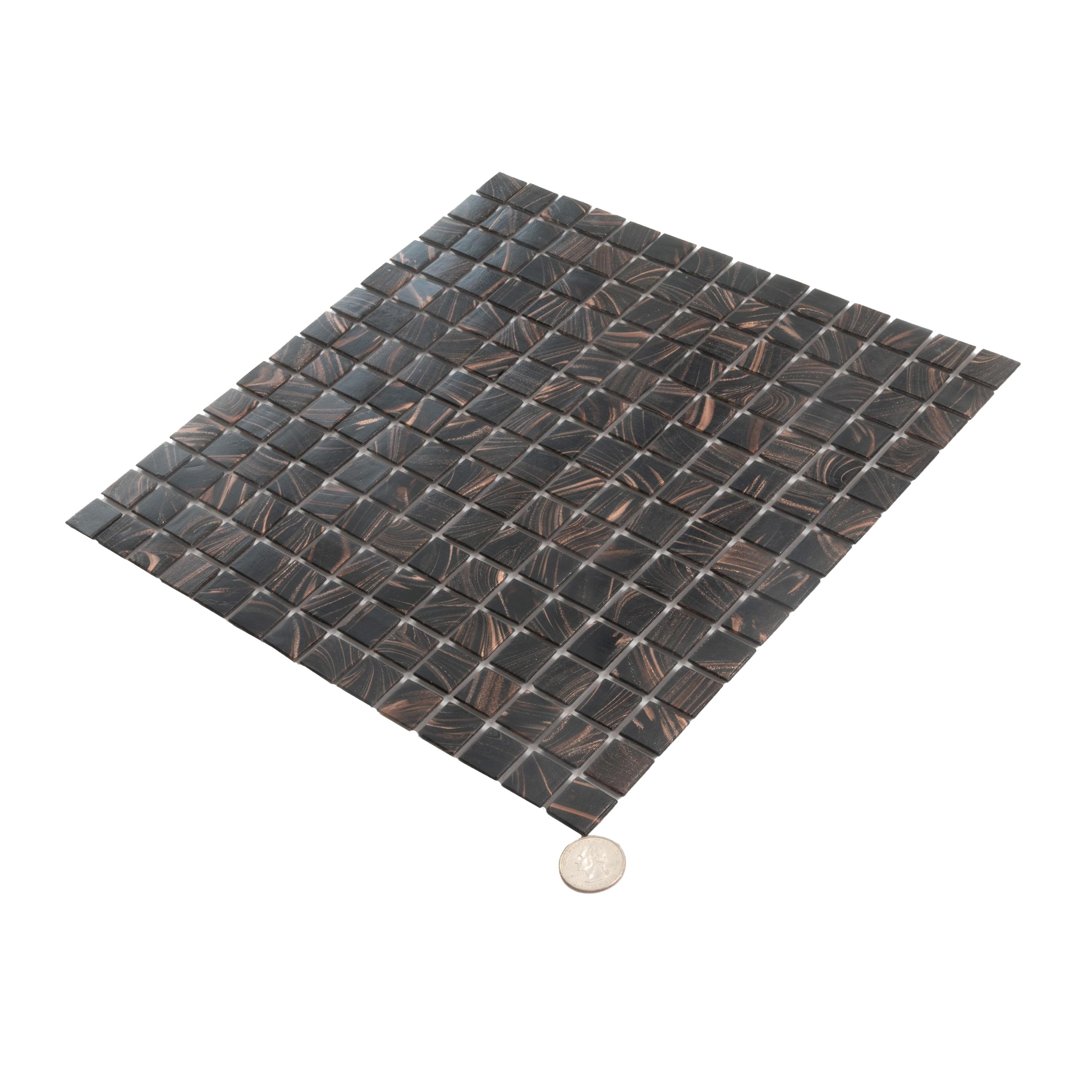 Celestial 0.8" x 0.8" Glass Grid Mosaic Wall & Floor Tile