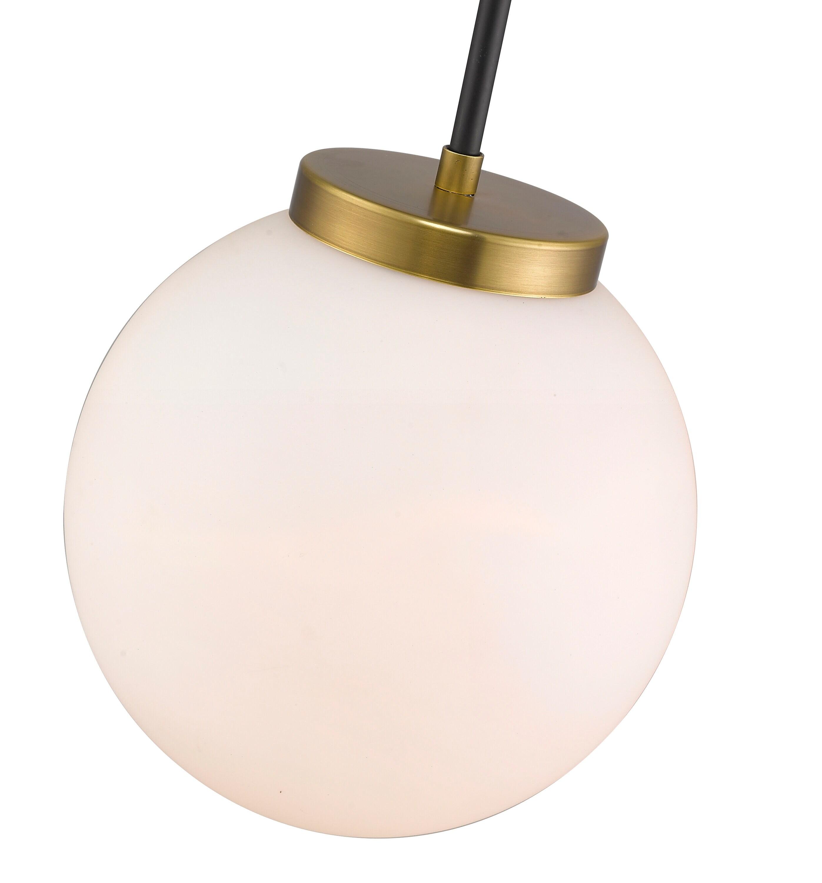 Z-Lite Parsons 1 - Light Pendant in  Matte Black/Olde Brass