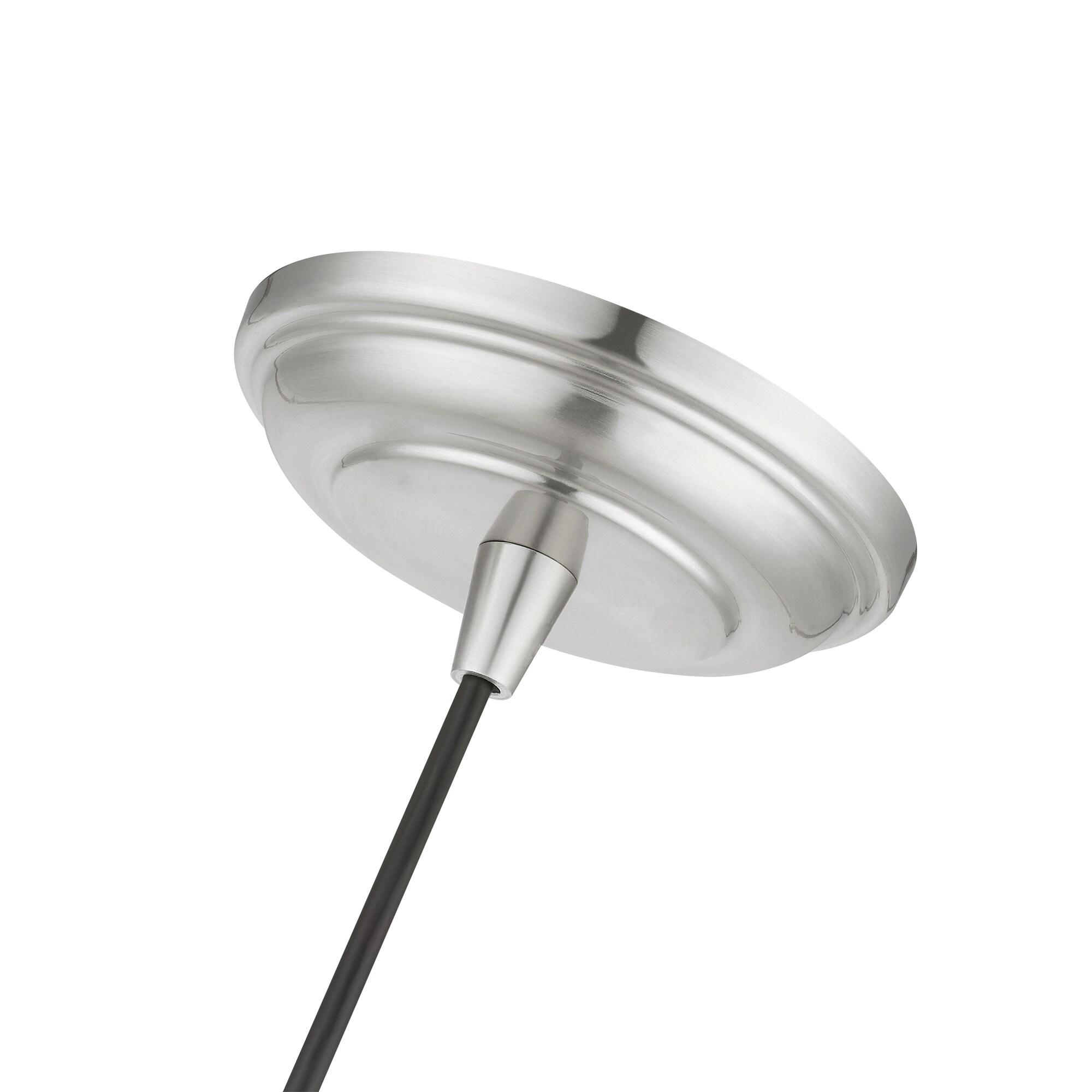 Livex Lighting Moreland 1 - Light Pendant in Brushed Nickel