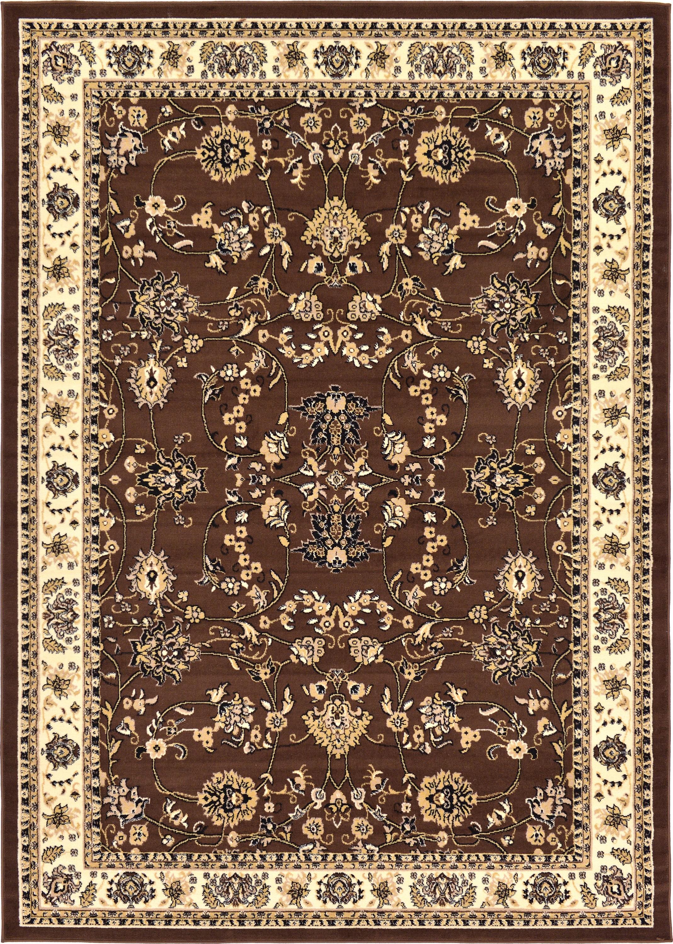 Unique Loom 7' 0 x 10' 0 Sialk Hill Washington Brown Area Rug