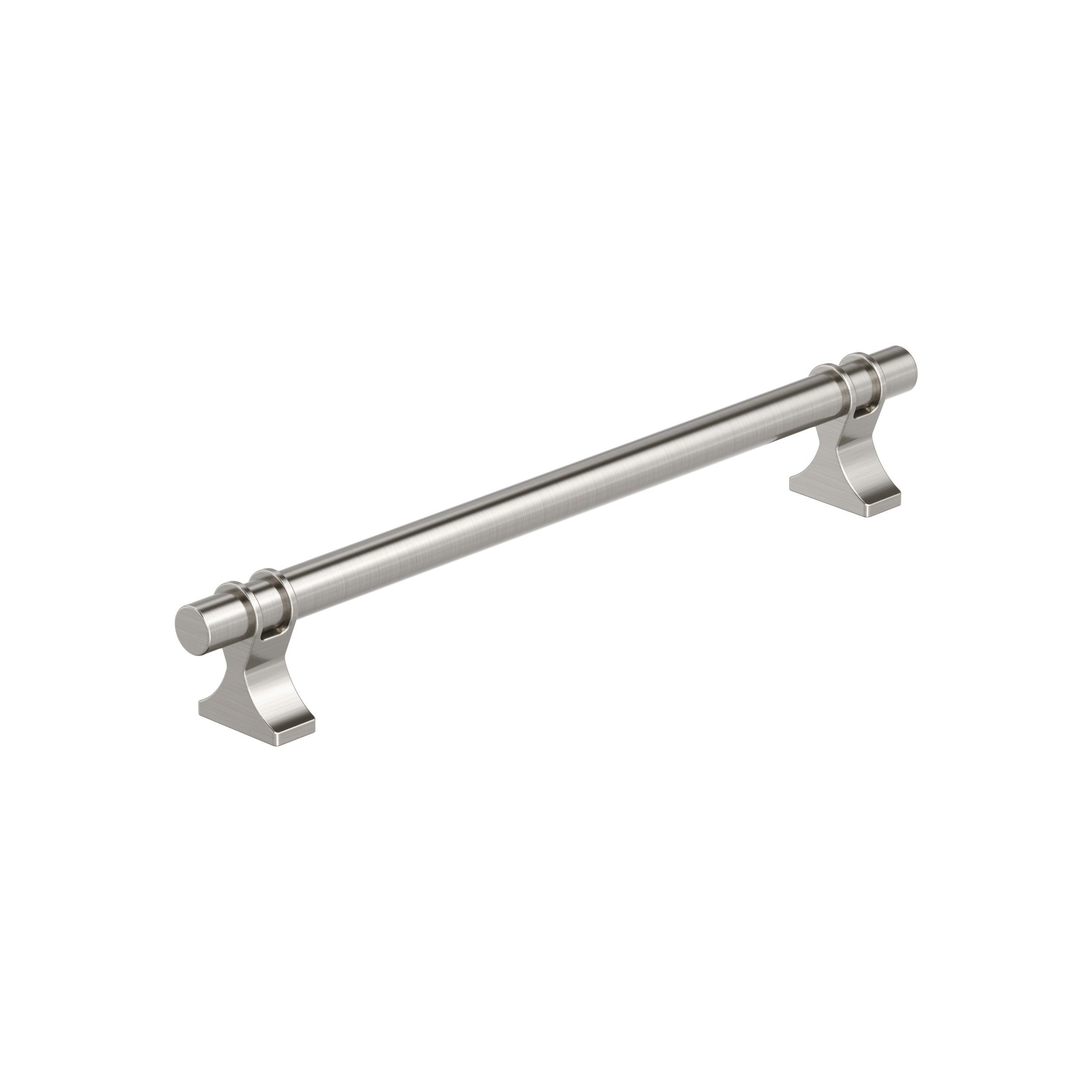Amerock Davenport 7-9/16 inch (192mm) Center-to-Center Satin Nickel Cabinet Pull