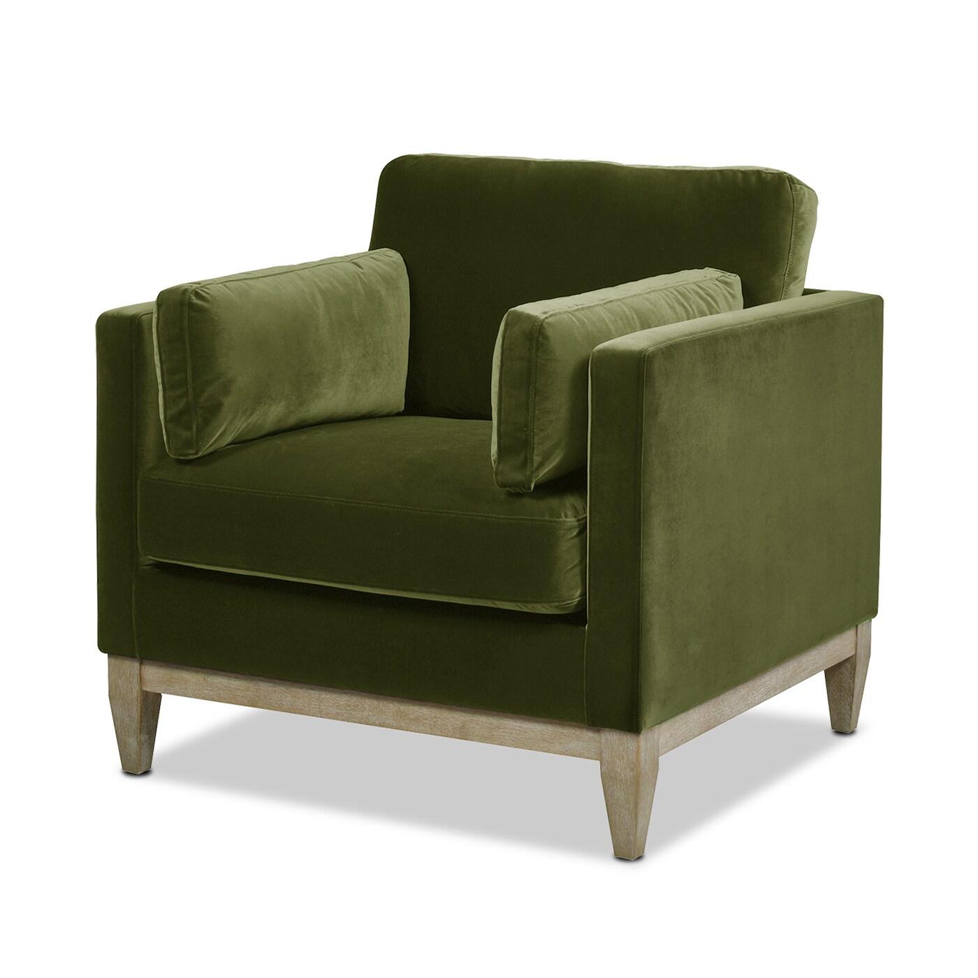 Jennifer Taylor Home Knox 36" Modern Farmhouse Arm Chair Olive Green