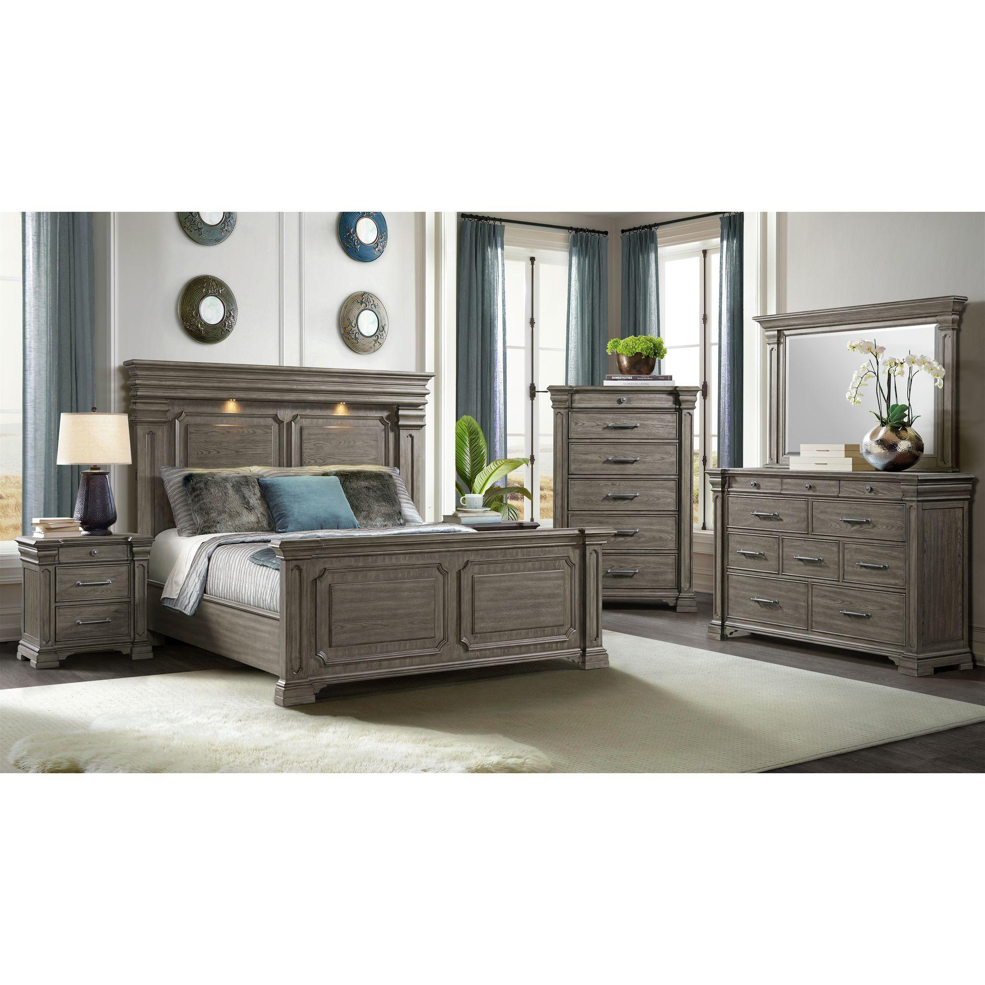 Elements Paterson  6-Drawer Chest in Grey