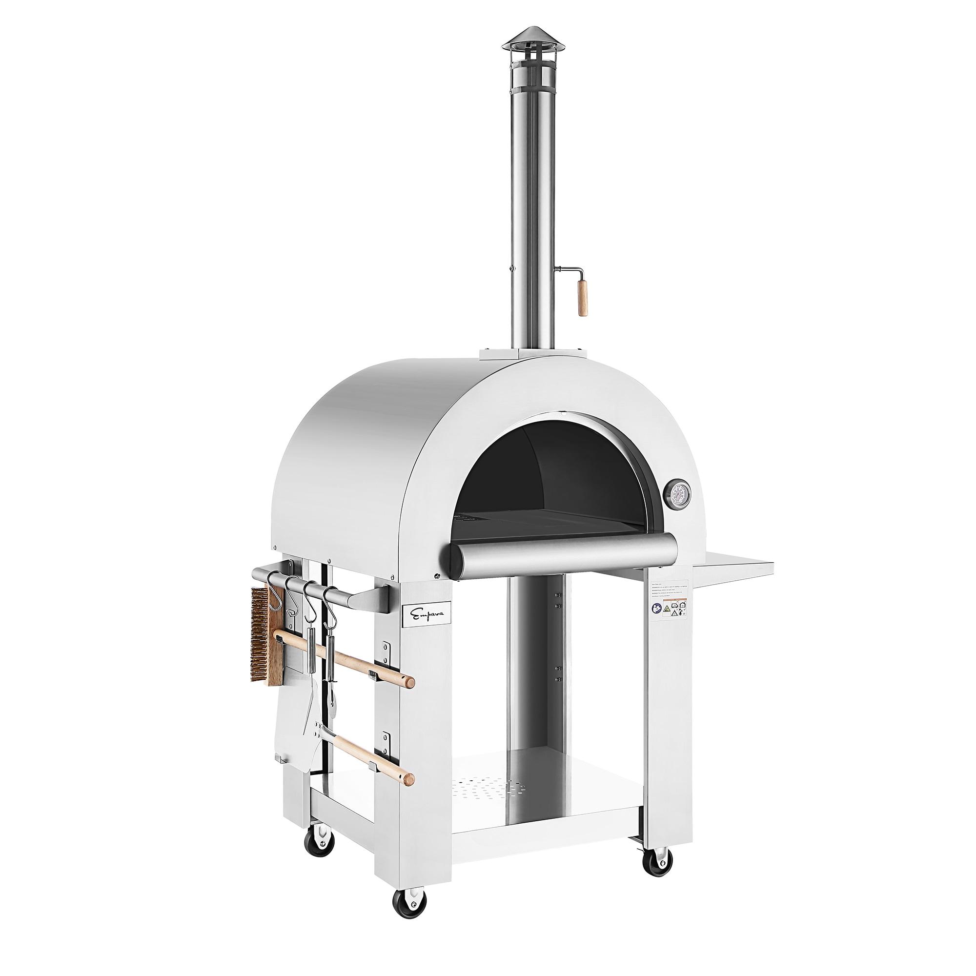 Empava Stainless Steel Freestanding Wood-Fired Pizza Oven & Reviews | Wayfair