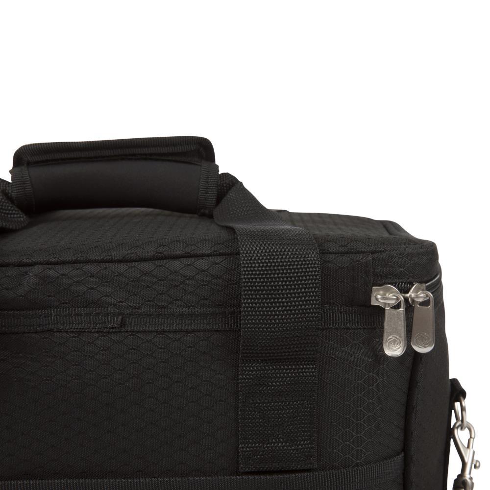 Arlmont & Co. Cellar 6-Bottle Wine Carrier & Cooler Tote with Trolley - Insulated Traveling Portable Wine Bag