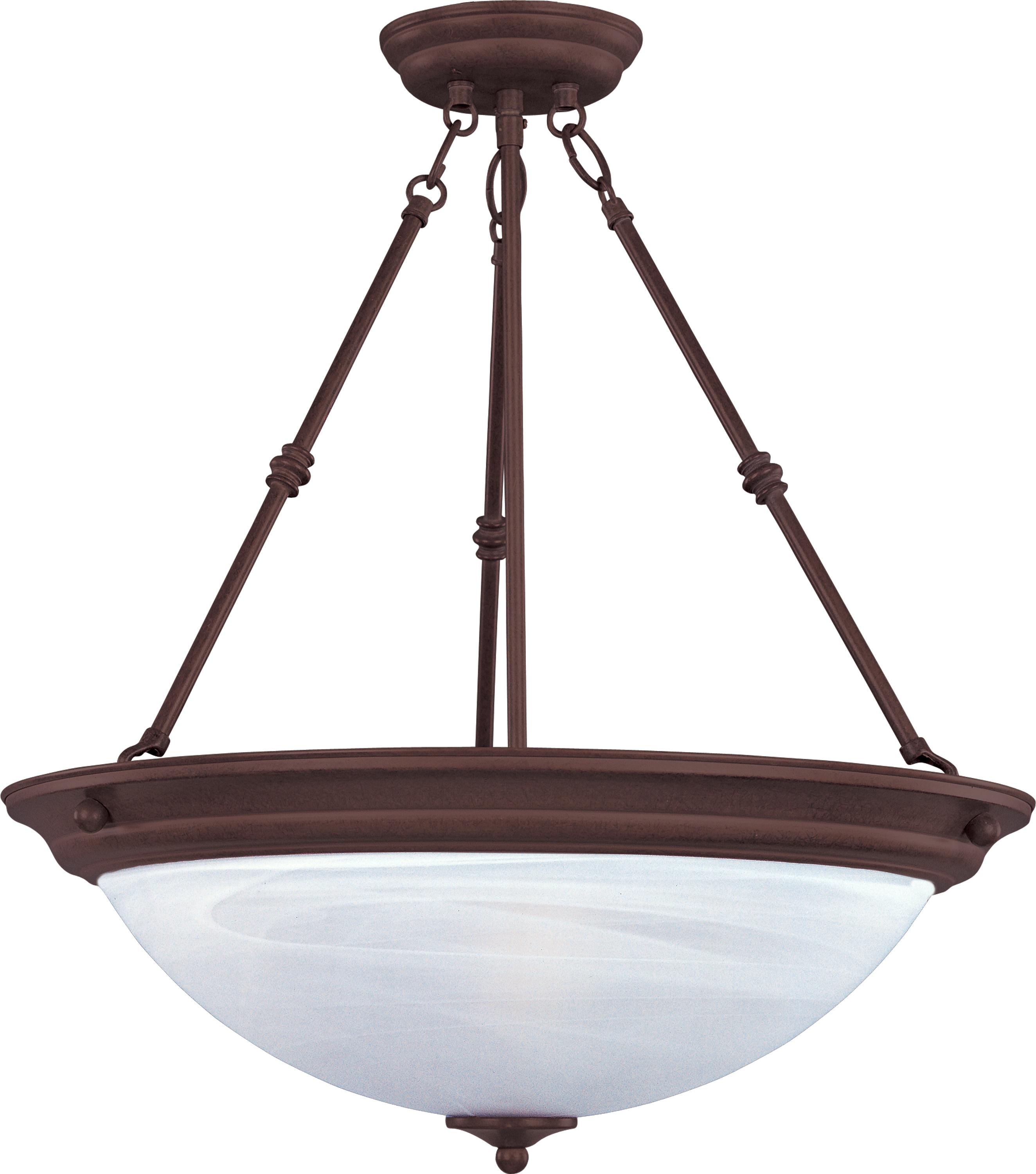Maxim Lighting Essentials - 584x 3 - Light Pendant in  Oil Rubbed Bronze