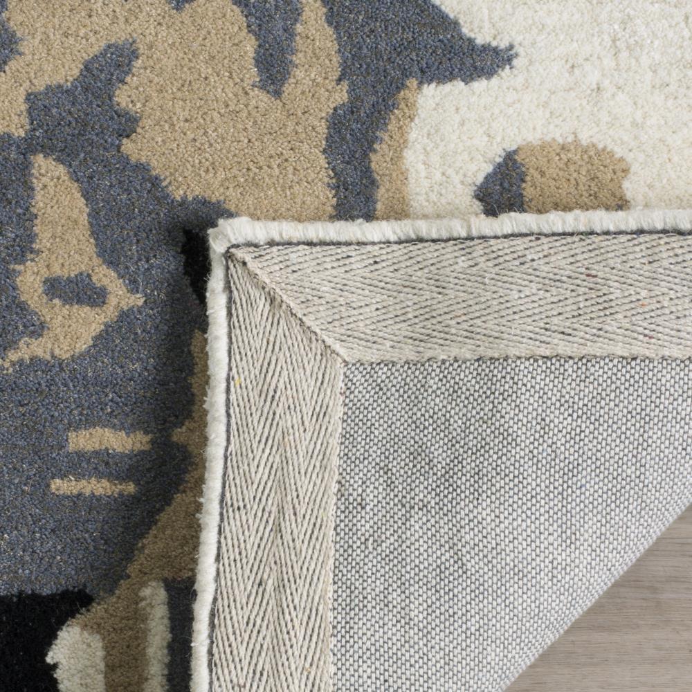 Bella BEL117 Hand Tufted Area Rug - Ivory/Grey - 5'x8' - Safavieh.