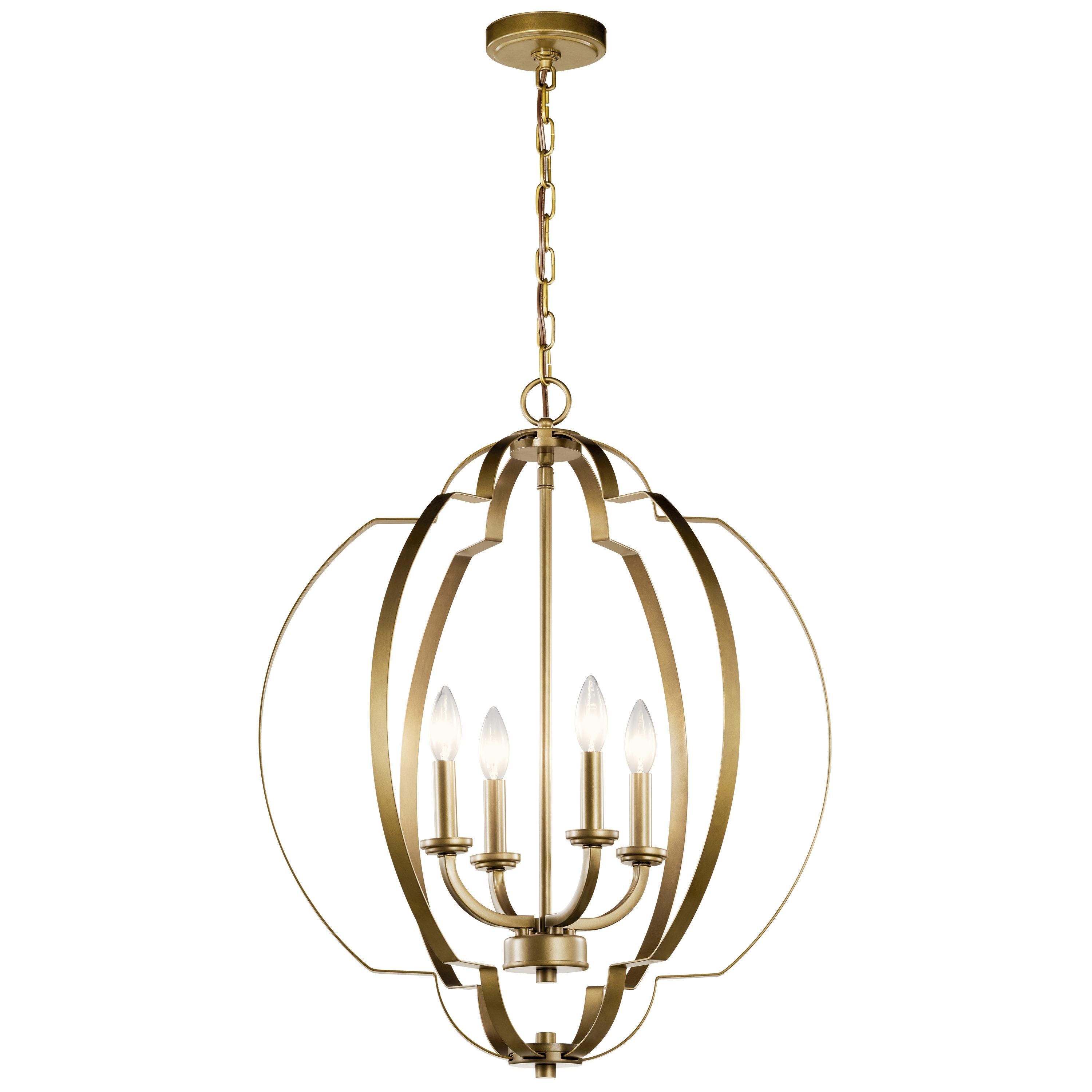 Kichler Lighting Voleta 4 - Light Pendant in  Natural Brass