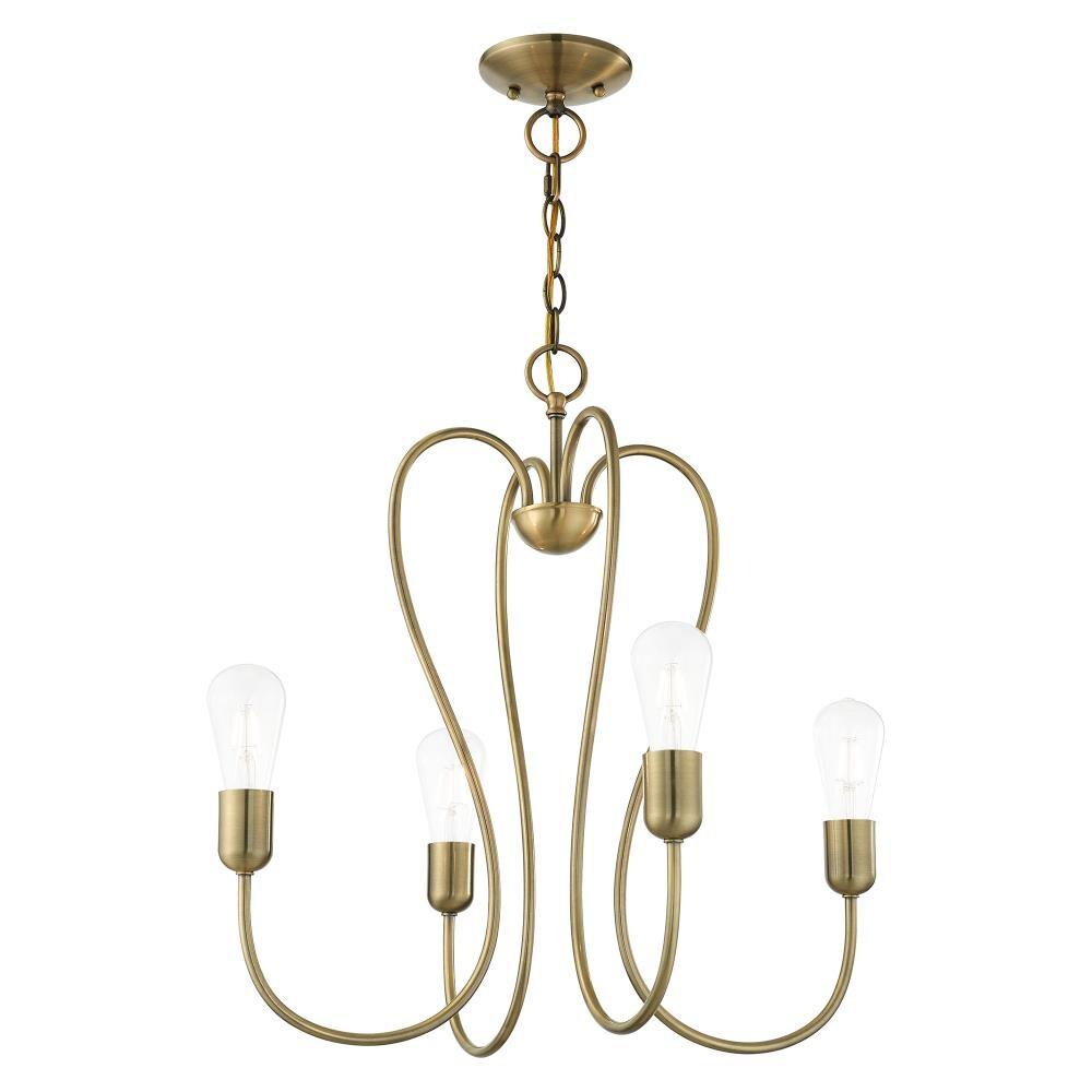 Livex Lighting - Lucerne - 4 Light Chandelier in New Traditional Style - 20