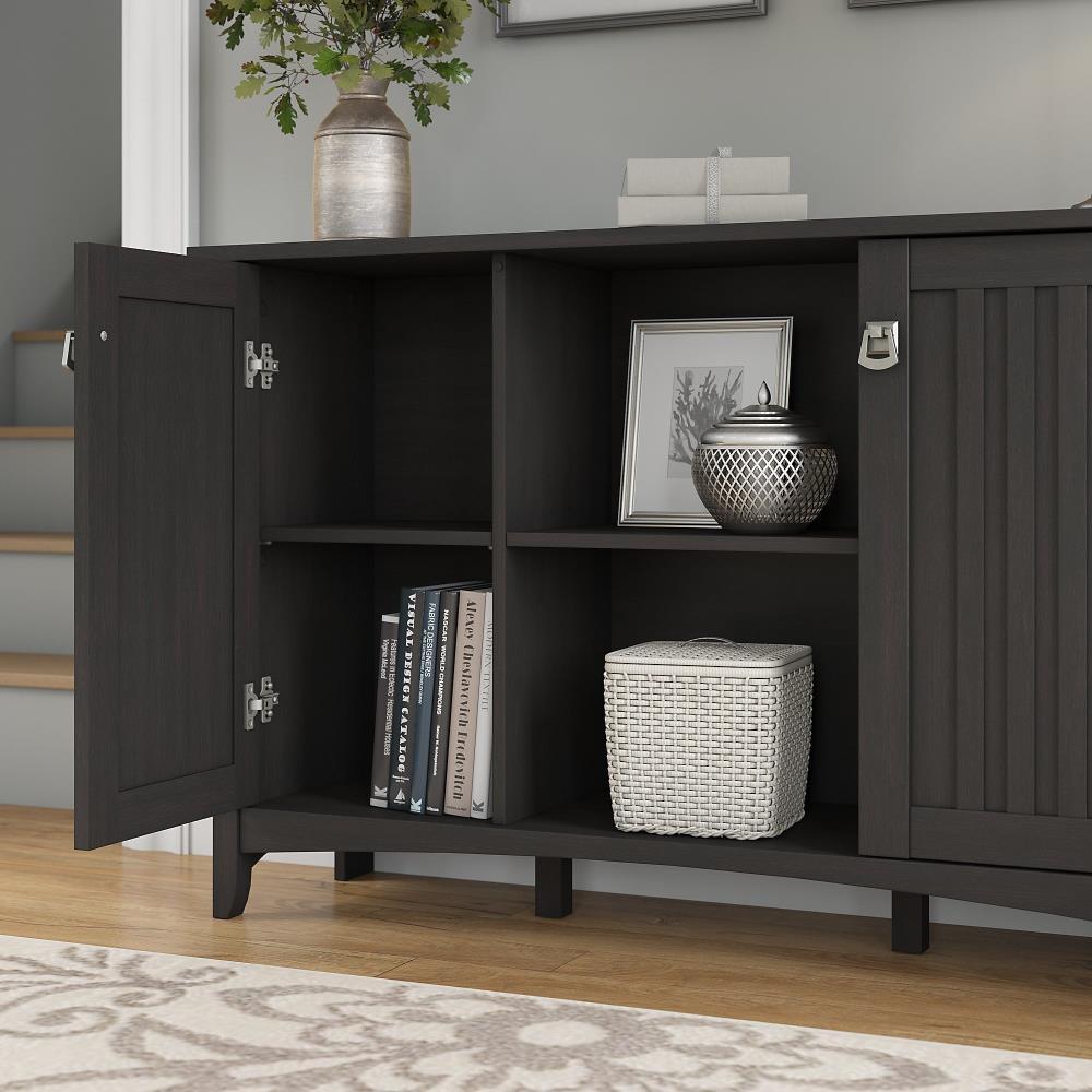 Bush Furniture Salinas Accent Storage Cabinet with Doors, Vintage Black