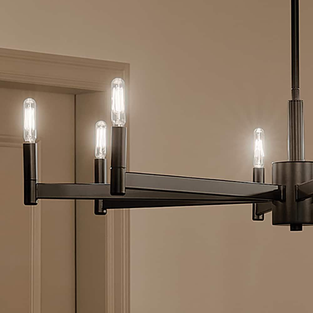 Kichler Lighting Erzo 8 - Light Chandelier in  Black