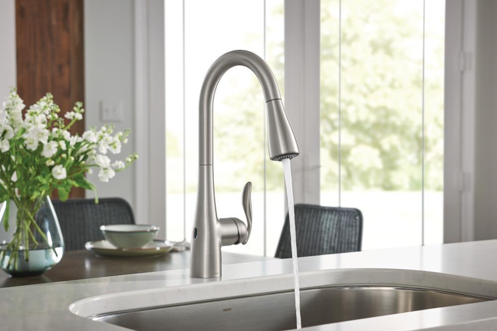 Moen Arbor MotionSense Wave Single Handle Pulldown Kitchen Faucet with Power Clean Technology