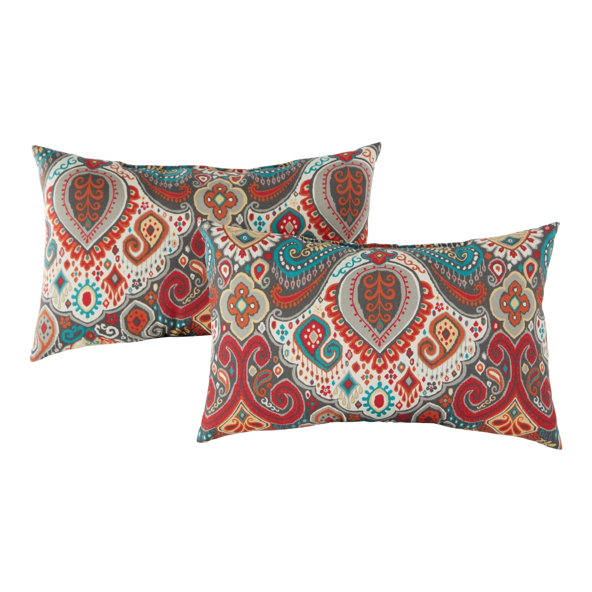 Indoor/Outdoor Reversible Throw Pillow
