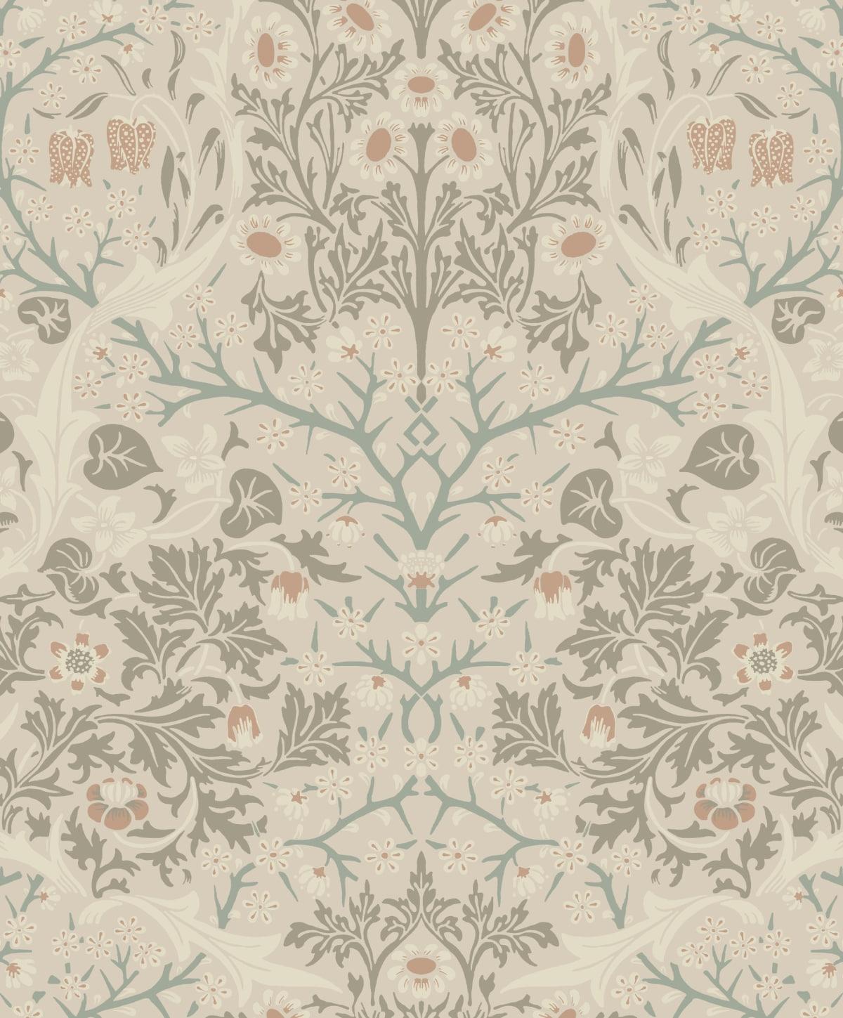 NextWall Lunar Rock & Clay Victorian Garden Peel and Stick Wallpaper