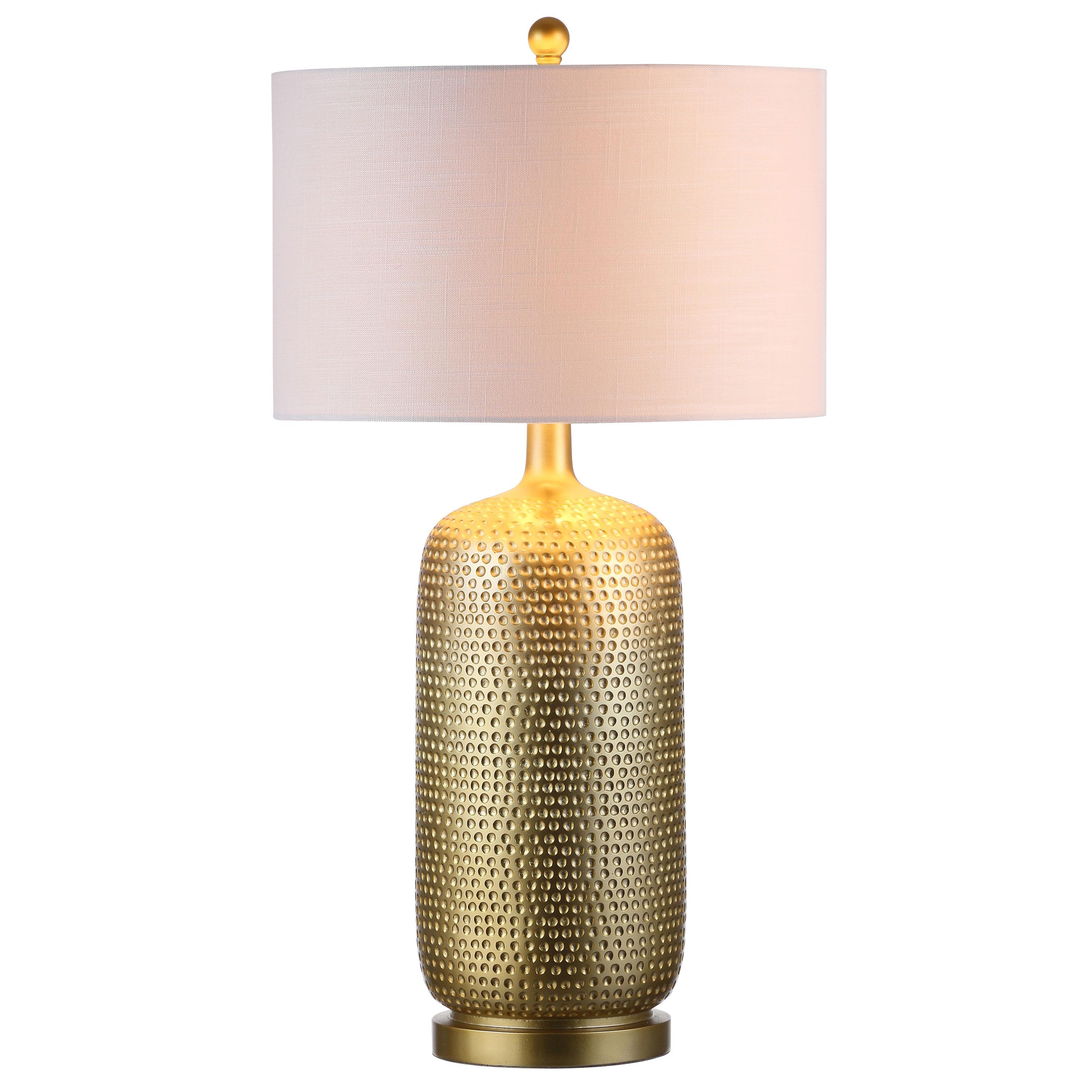 JONATHAN Y JYL1017A Sophia 30" Resin LED Table Lamp, Gold
