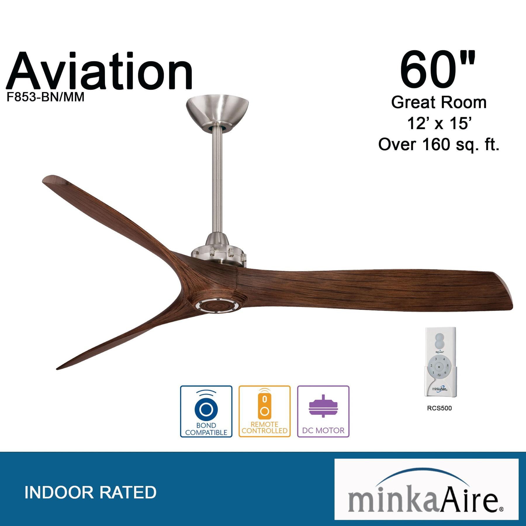 60" 3 - Blade Propeller Ceiling Fan with Remote Control