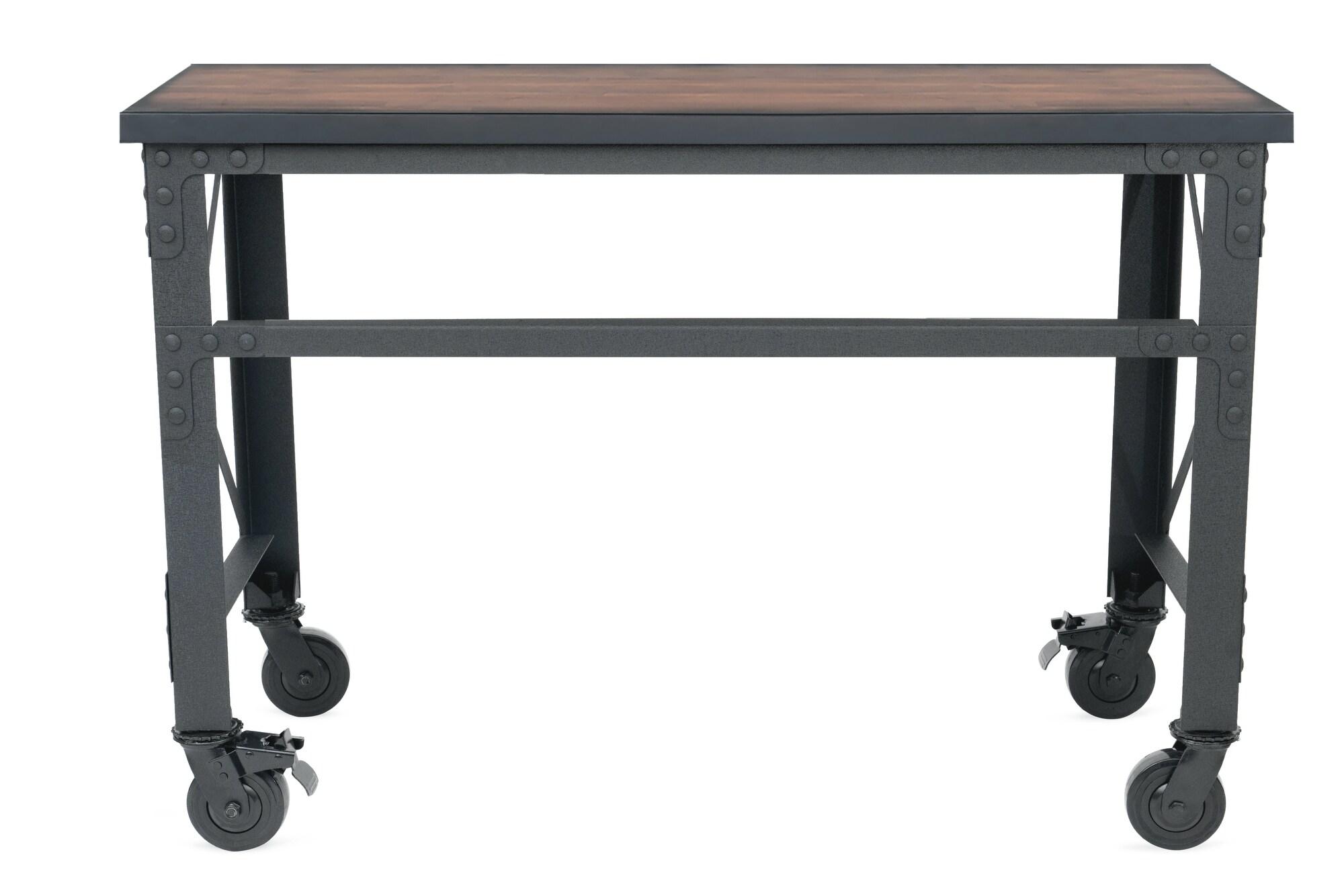 Duramax Building Products Solid Wood Top Metal Base Desk Shell