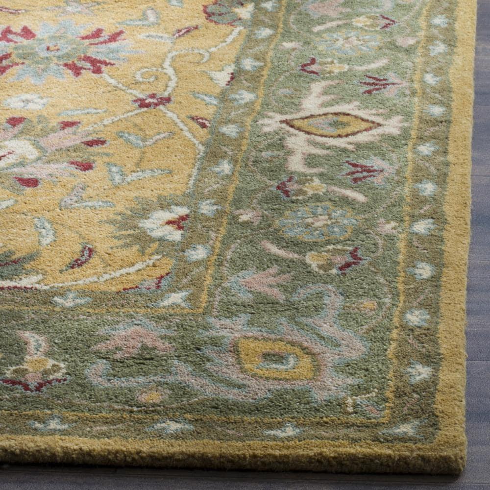 Antiquity AT21 Hand Tufted Indoor Area Rug - Gold - 5'x8' - Safavieh