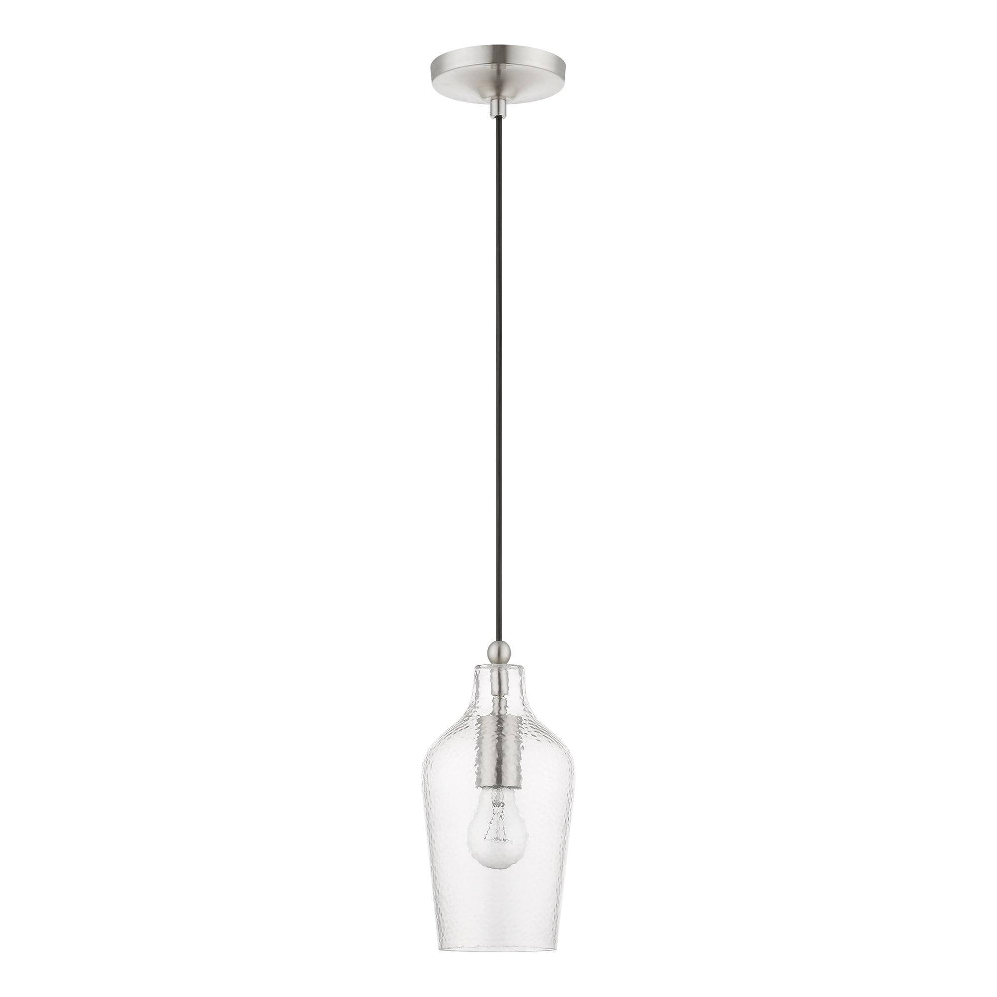 Livex Lighting Avery 1 - Light Pendant in  Brushed Nickel