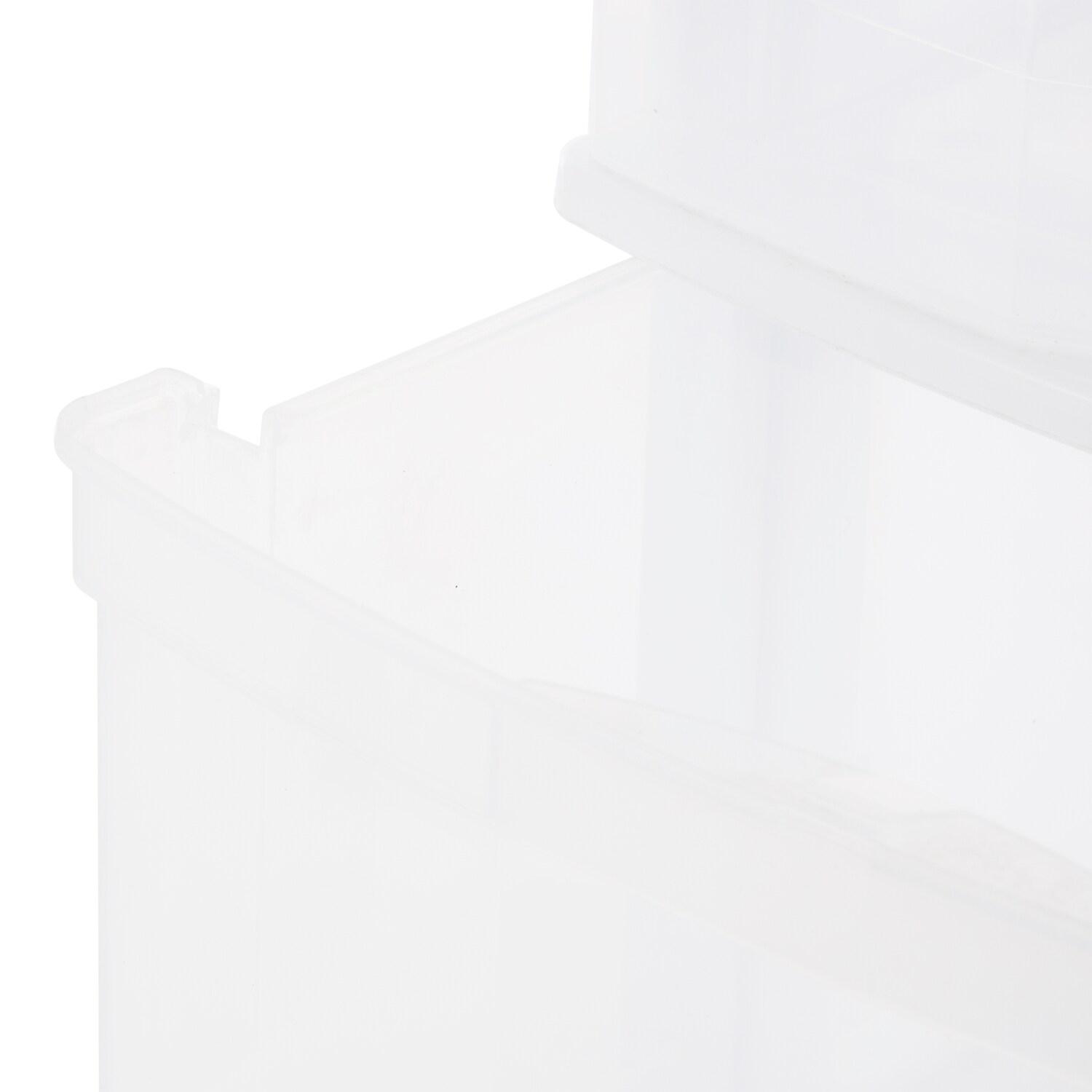 Gracious Living 3-Drawer Organizer Cart, Plastic Drawer Storage for Home or Office, White