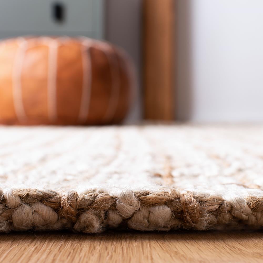 Natural Fiber NF186 Hand Loomed Area Rug - Ivory/Light Brown - 5'x8' - Safavieh.