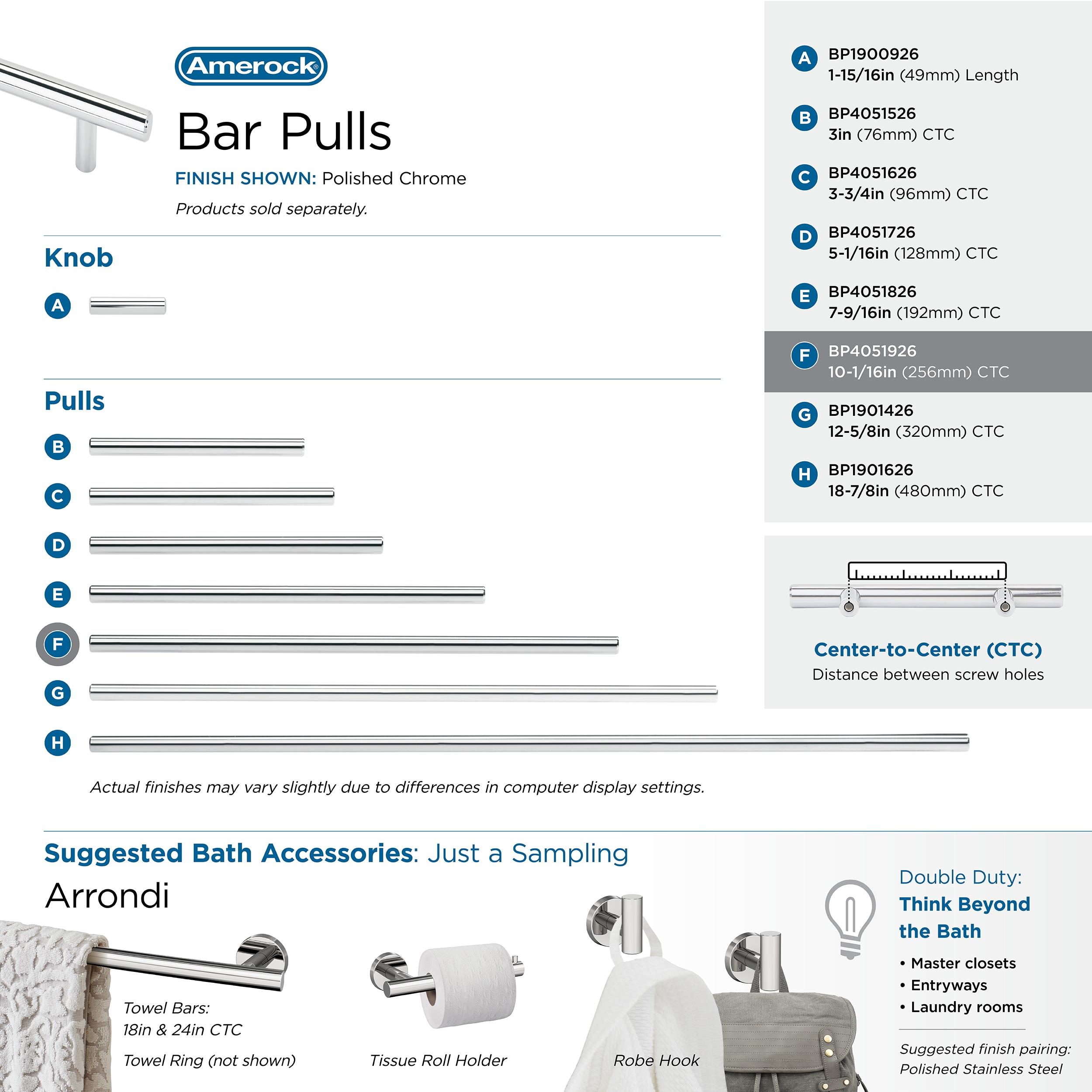 Wayfair Basics® Bar Pulls 10 1/16" Center to Center Bar Pull