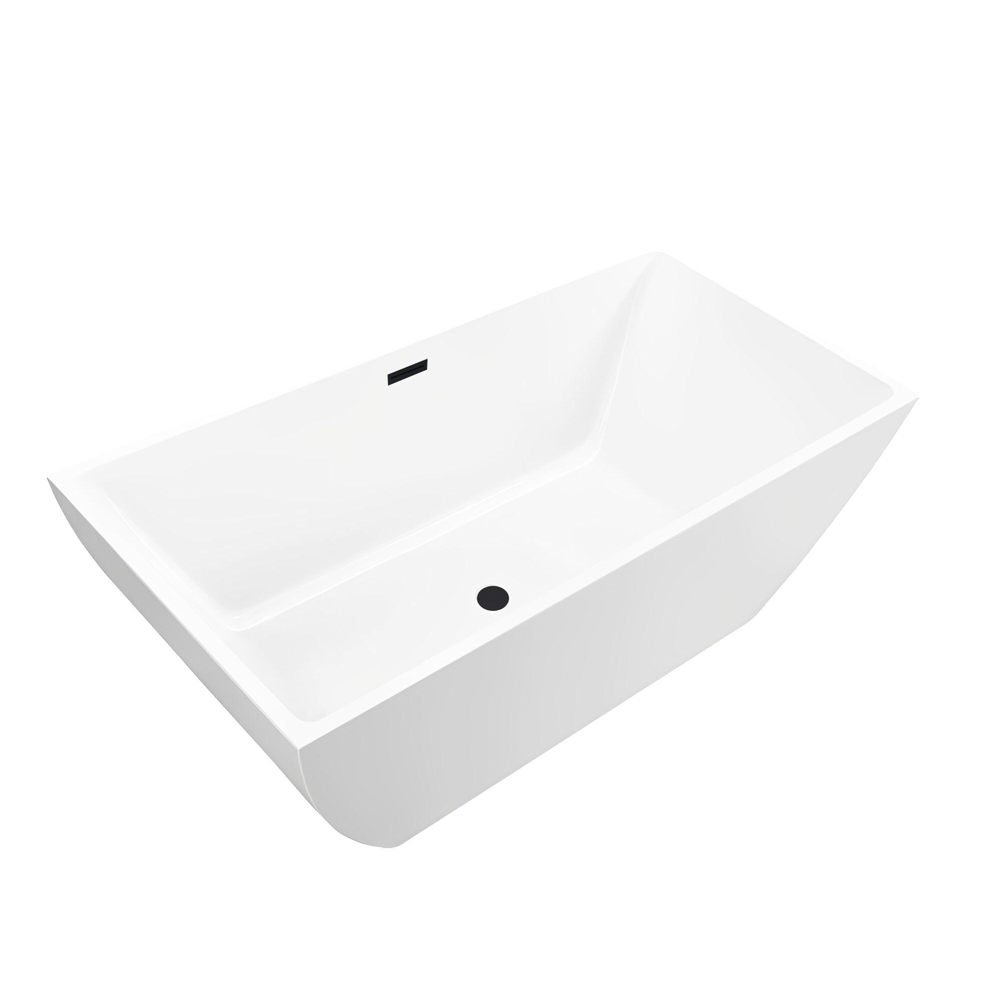 66.9" x 33" Freestanding Soaking Bathtub